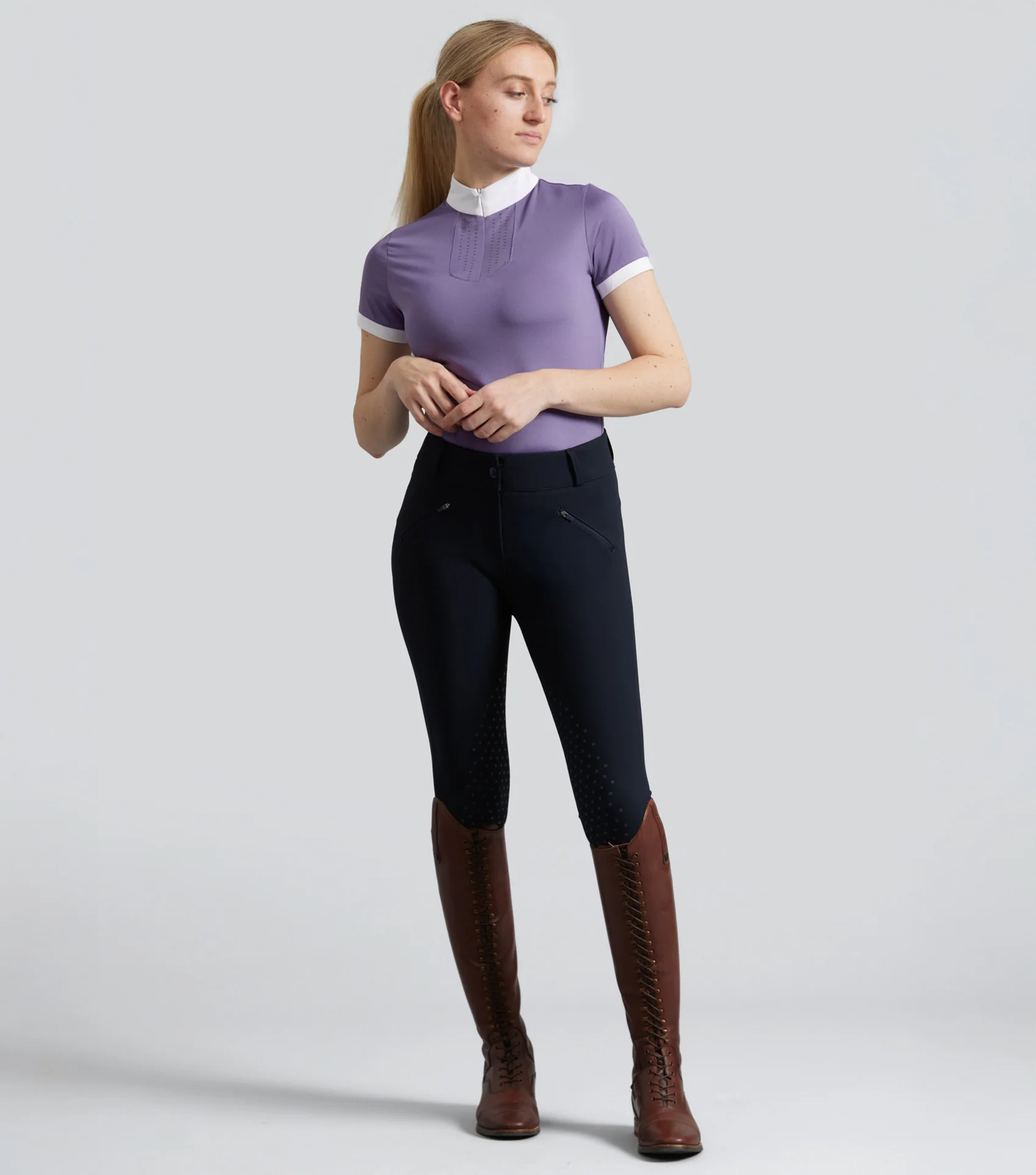 SALE - Alani Womens Full Seat Riding Breeches Navy