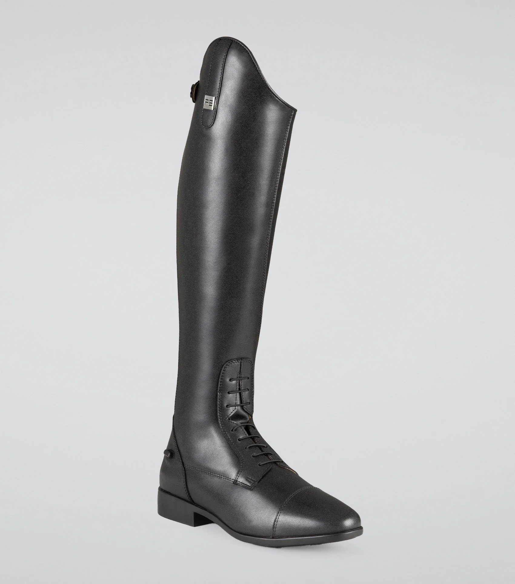 Anima Womens Synthetic Field Tall Riding Boots Black