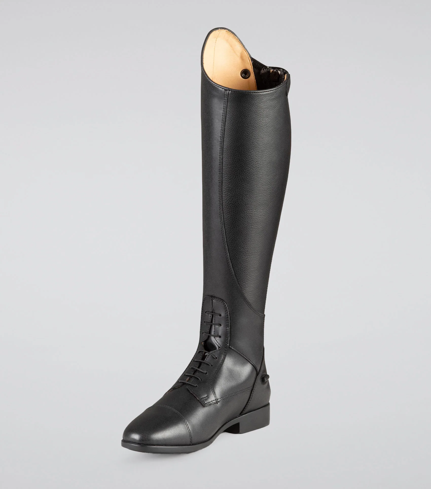 Anima Womens Synthetic Field Tall Riding Boots Black - Image 5