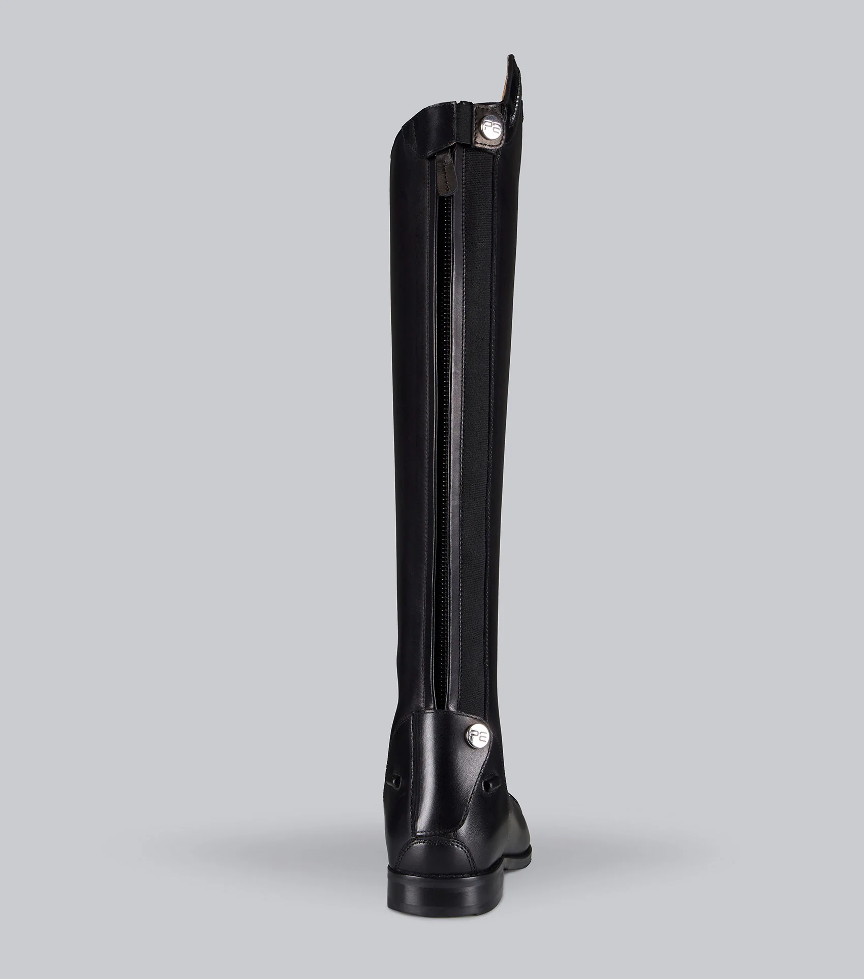 Astra Womens Leather Lace Front Tall Riding Boots Black - Image 4