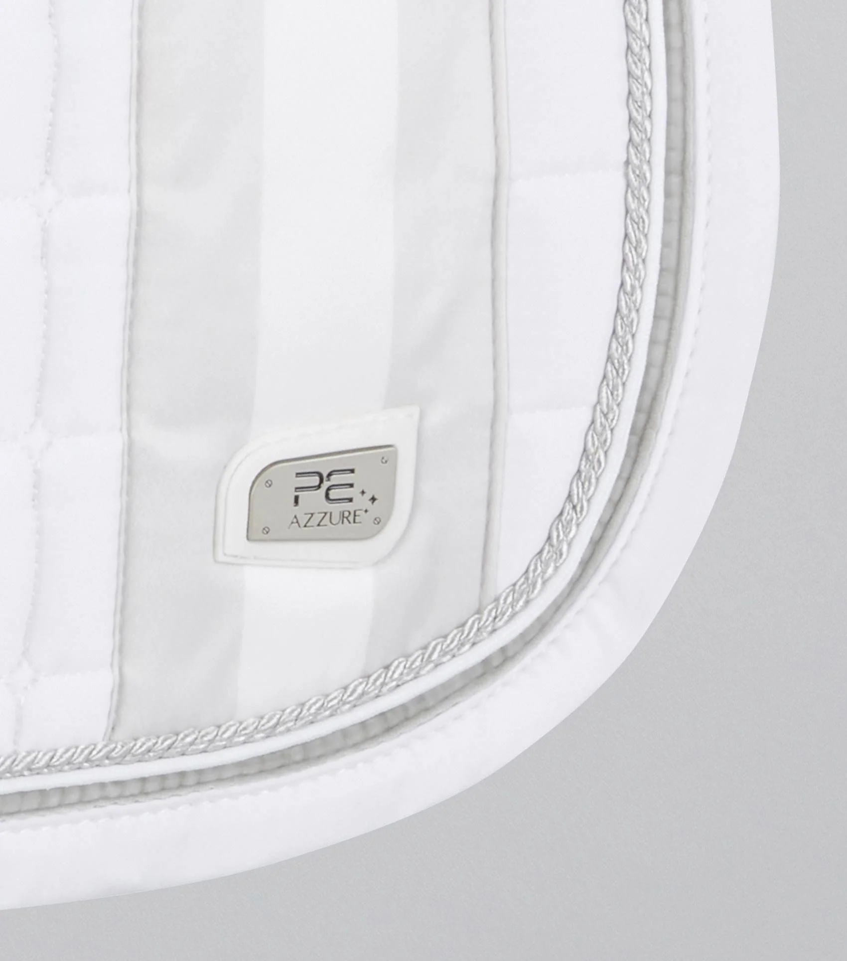 Azzure Anti-Slip Satin Dressage Square White - Image 2