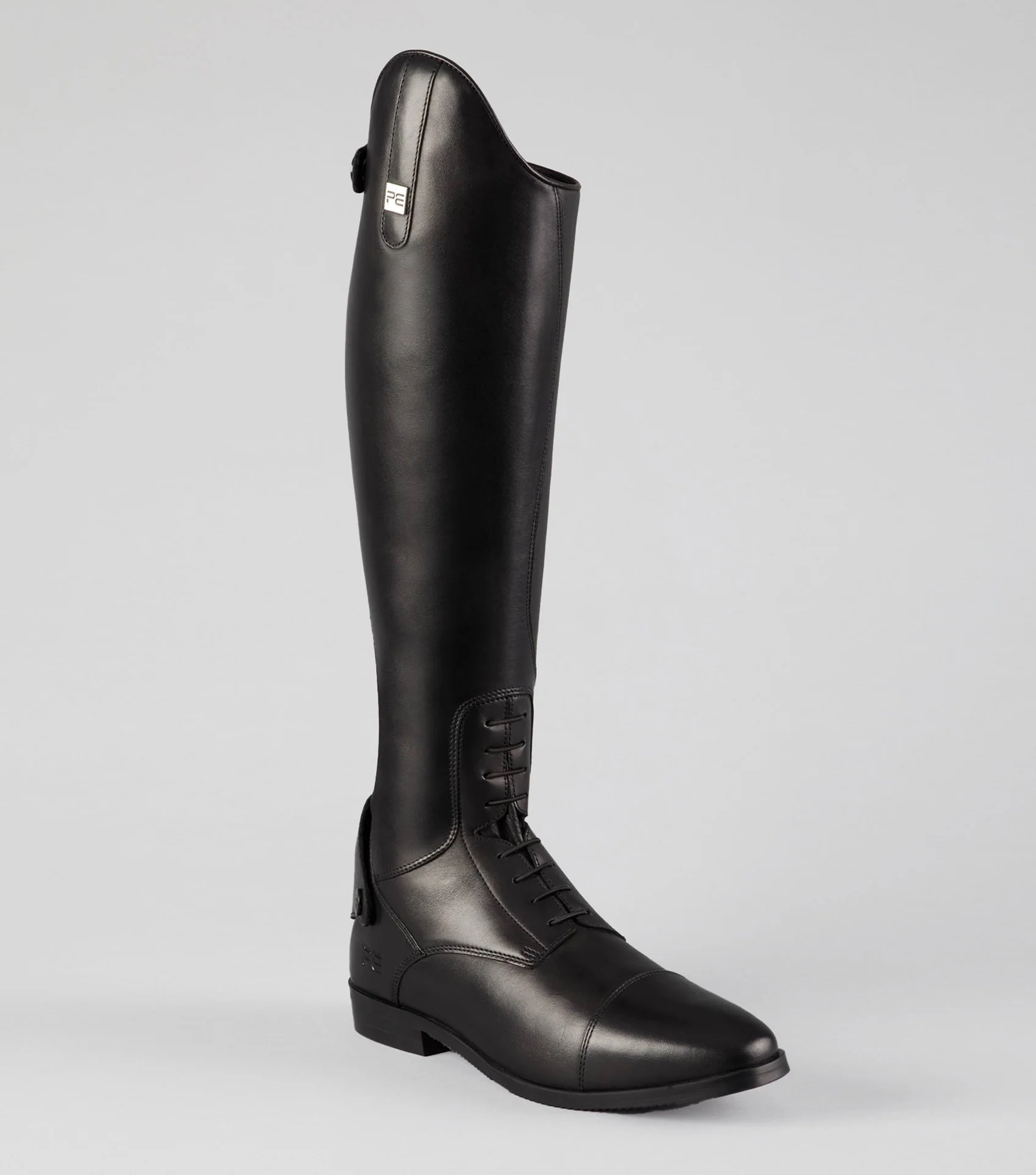 Botero Mens Leather Field Tall Riding Boots Black