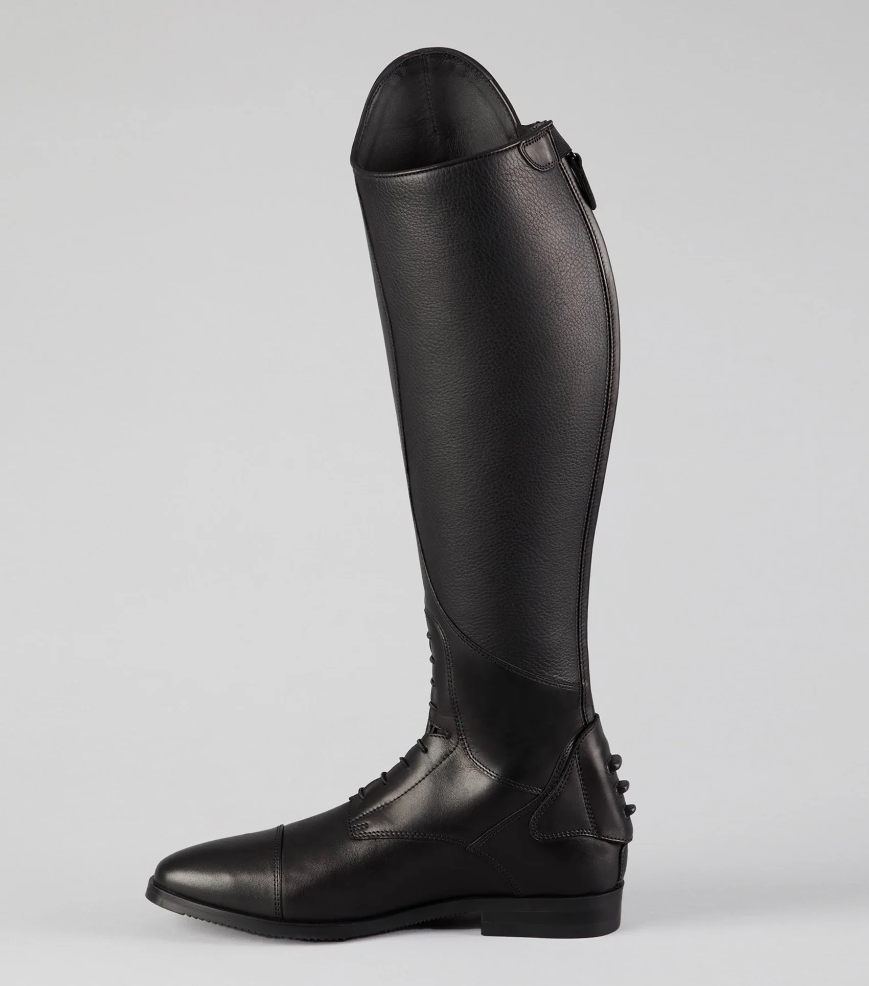 Botero Mens Leather Field Tall Riding Boots Black - Image 4