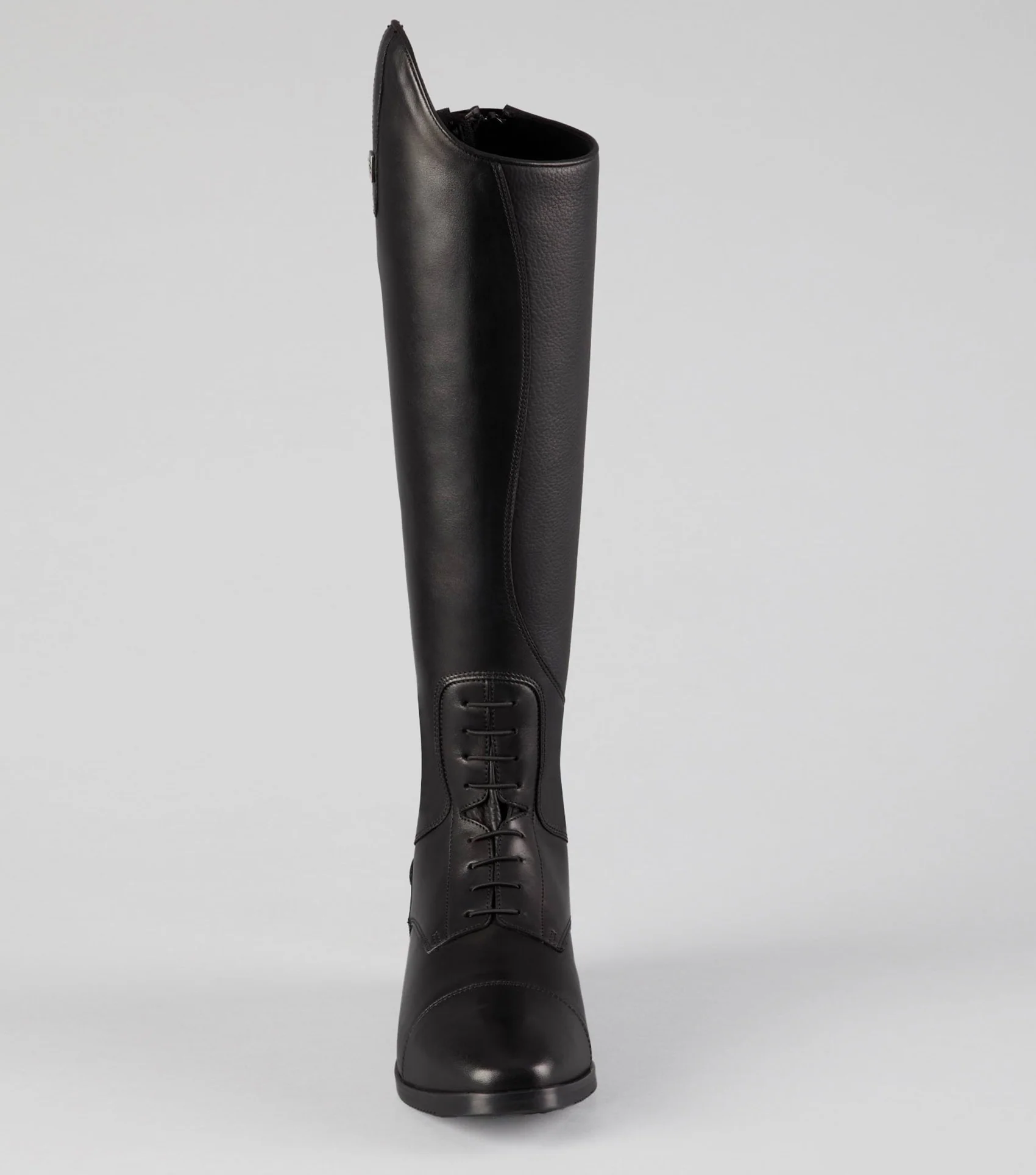 Botero Mens Leather Field Tall Riding Boots Black - Image 5