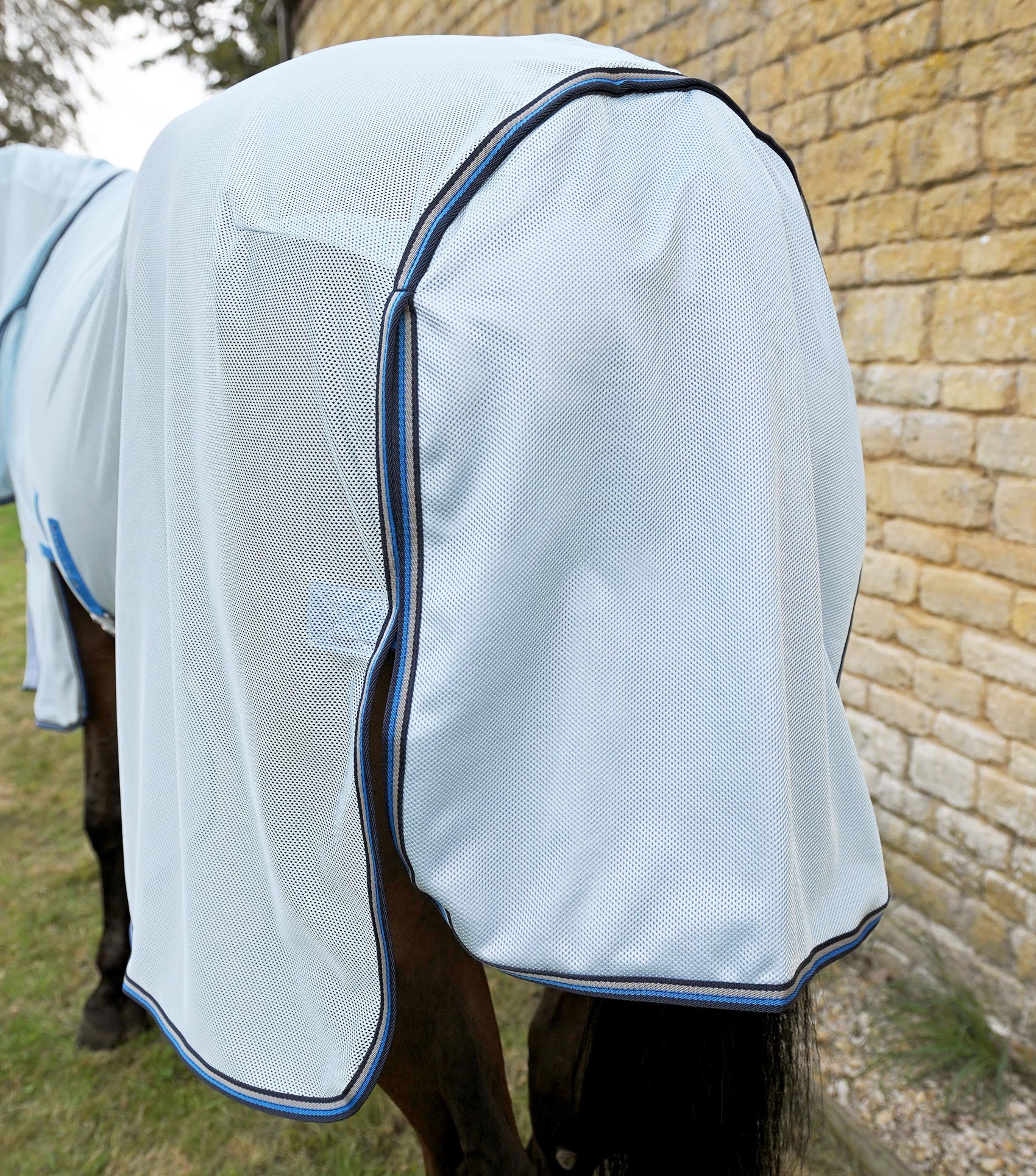 Bug Buster Fly Rug with Detachable Neck and Belly Flap Blue - Image 6