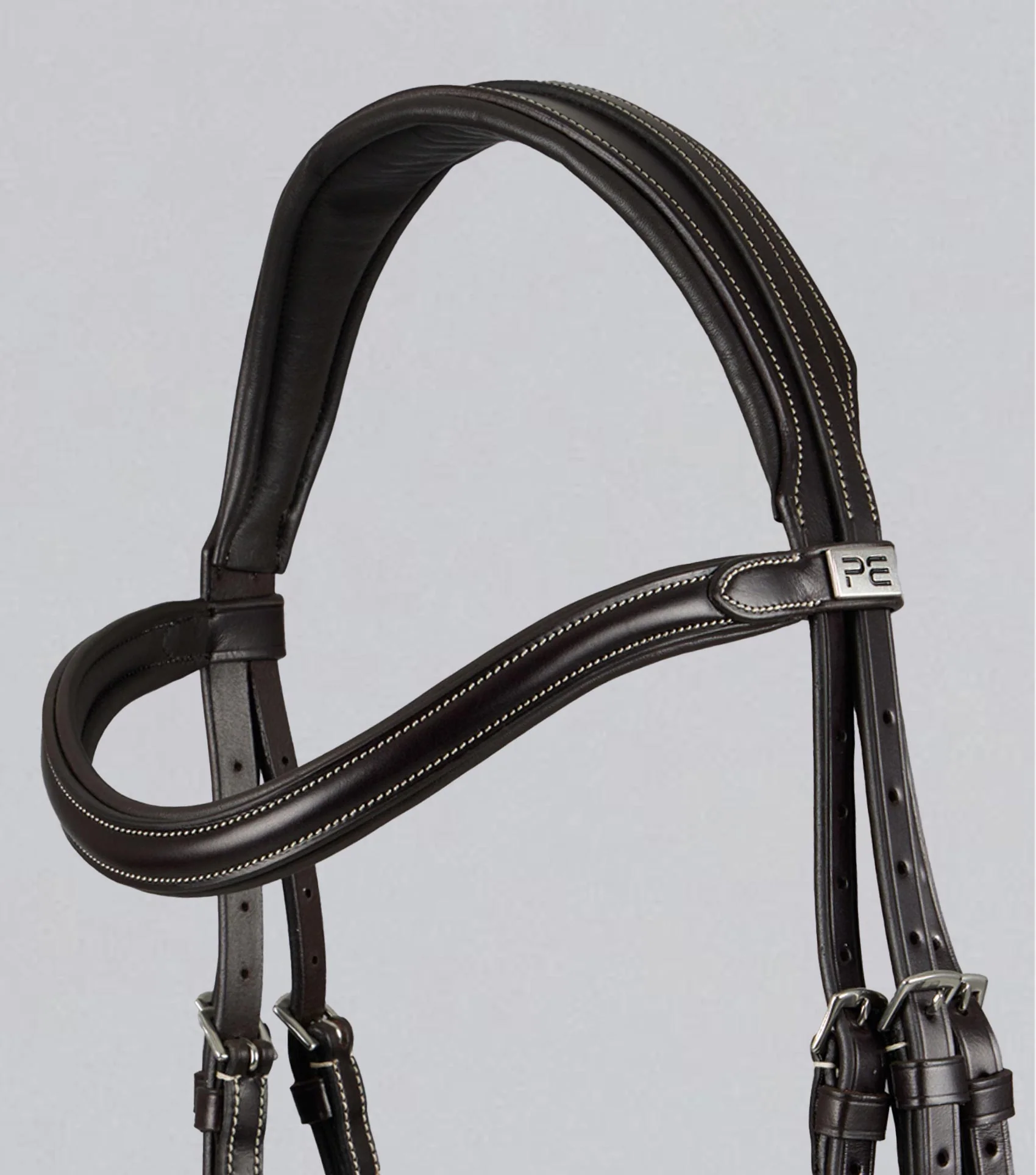 Cassano Anatomical Snaffle Bridle with Flash Brown - Image 3