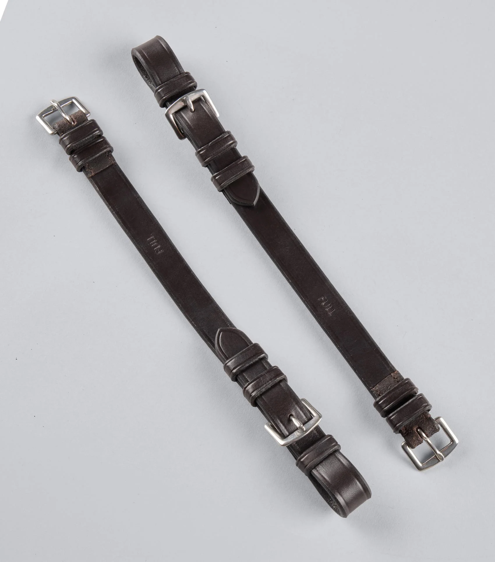 Cheek Pieces for Exercise / Racing Bridle Dark Havana