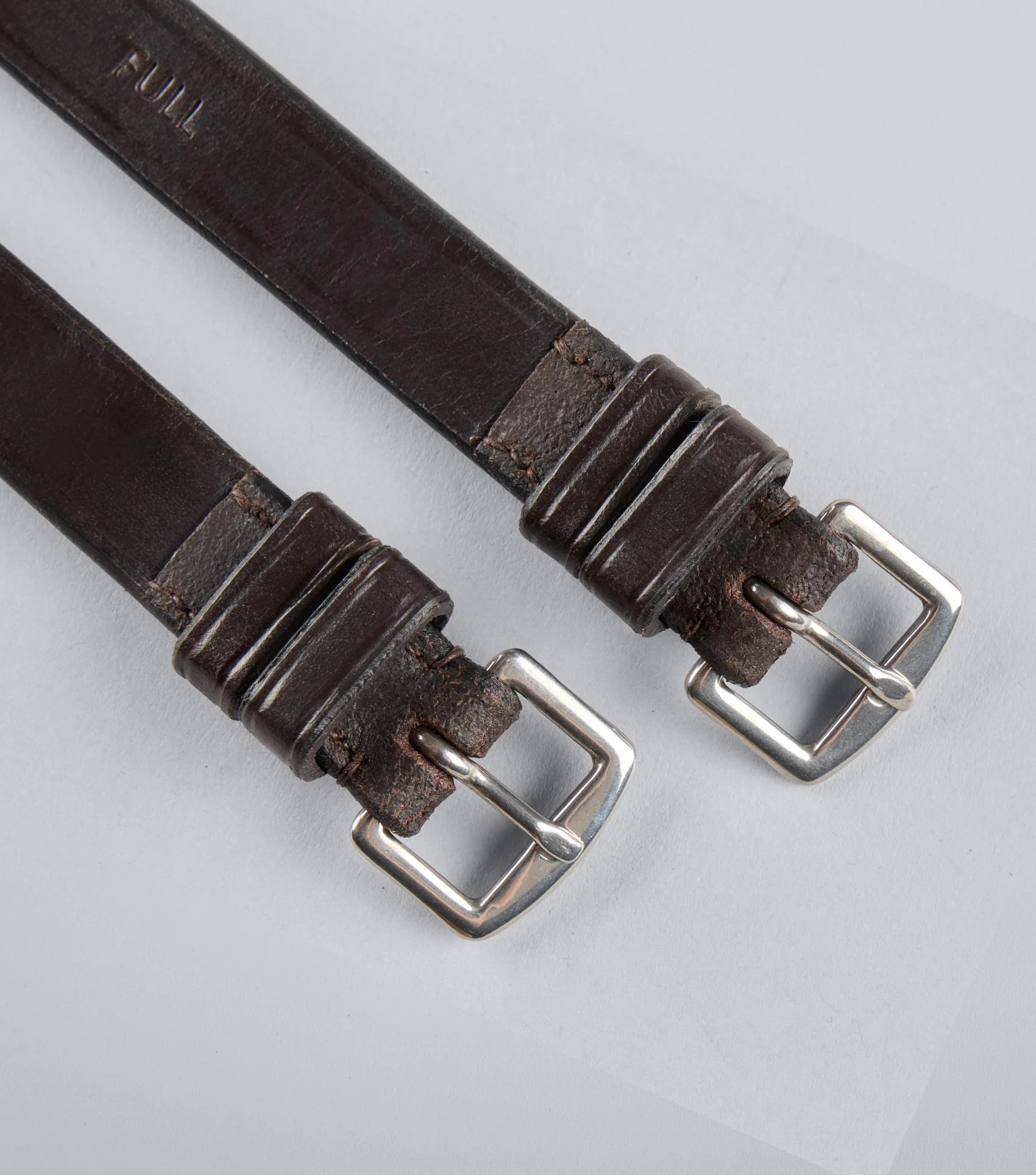 Cheek Pieces for Exercise / Racing Bridle Dark Havana - Image 3