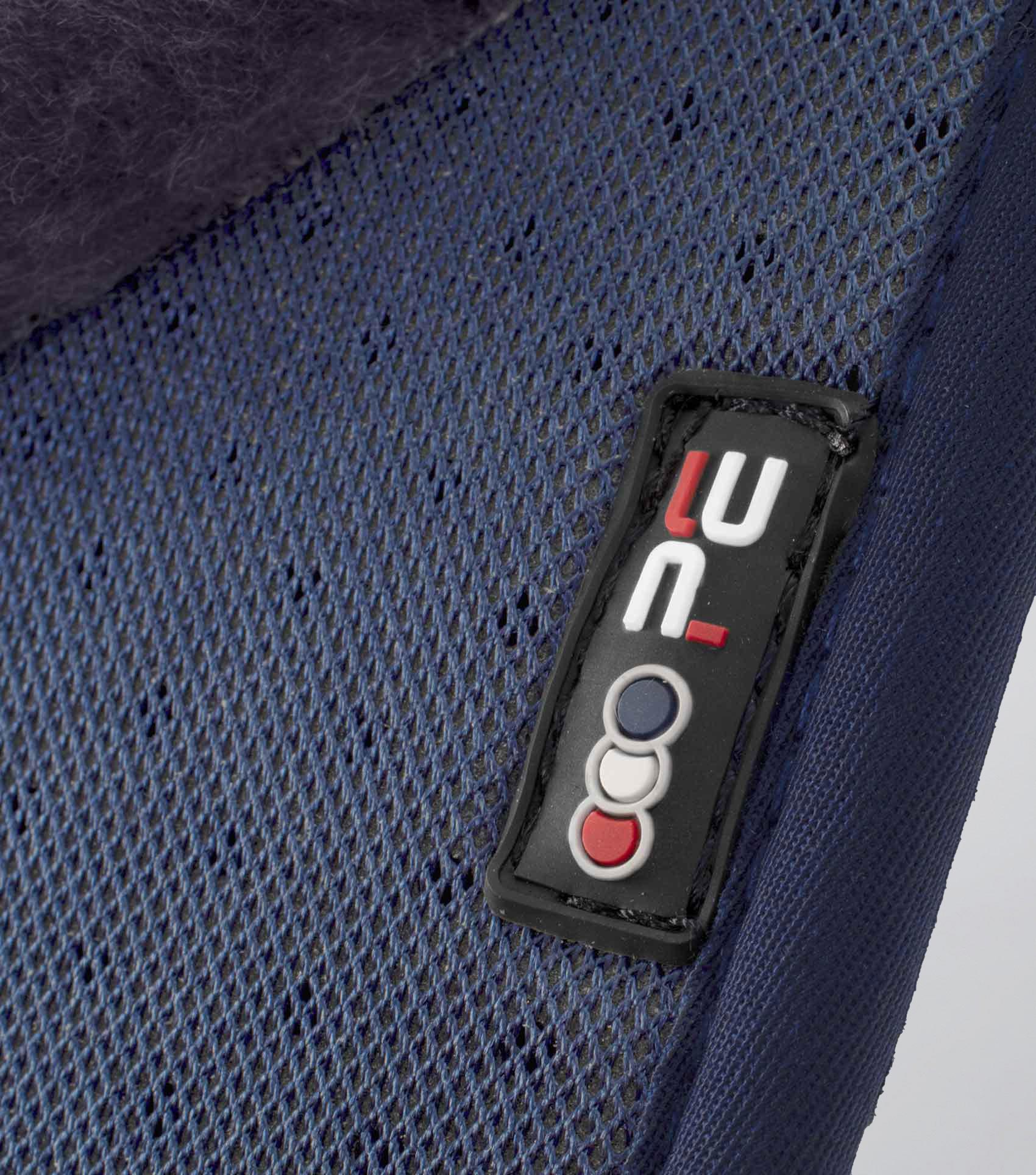 Close Contact Airtechnology Shockproof Wool Saddle Pad - GP/Jump Square Navy/Grey Wool - Image 2
