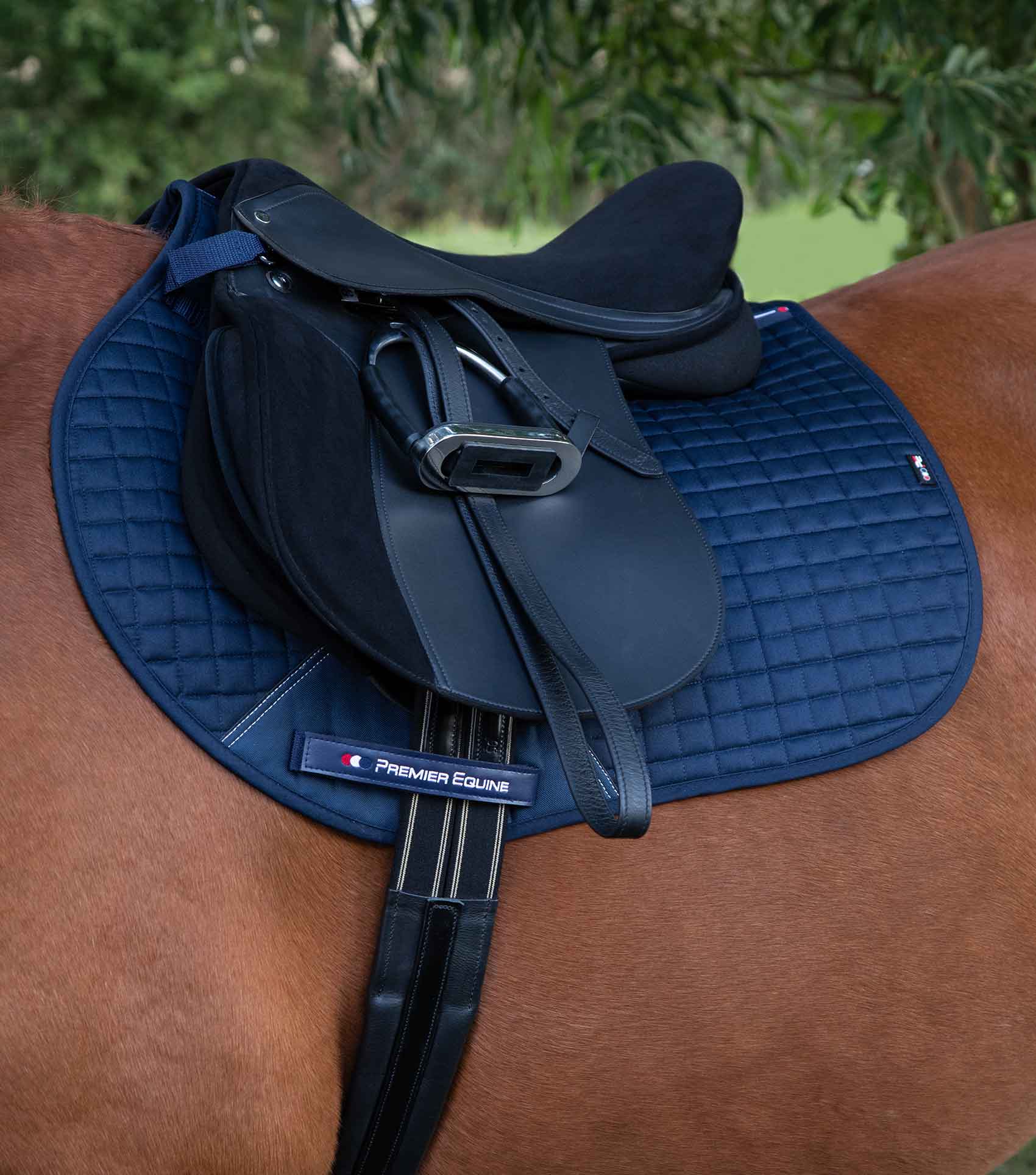 Close Contact Cotton GP/Jump Saddle Pad Navy - Image 2