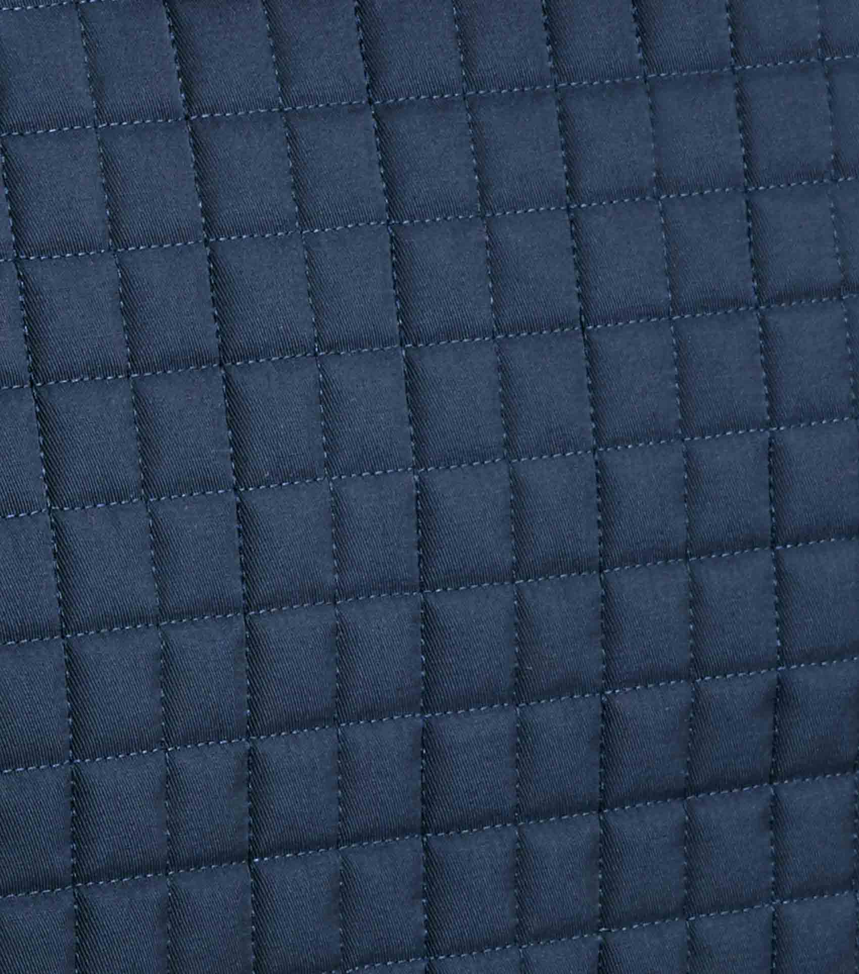 Close Contact Merino Wool European Saddle Pad - Dressage Square Navy/Burgundy Wool - Image 4