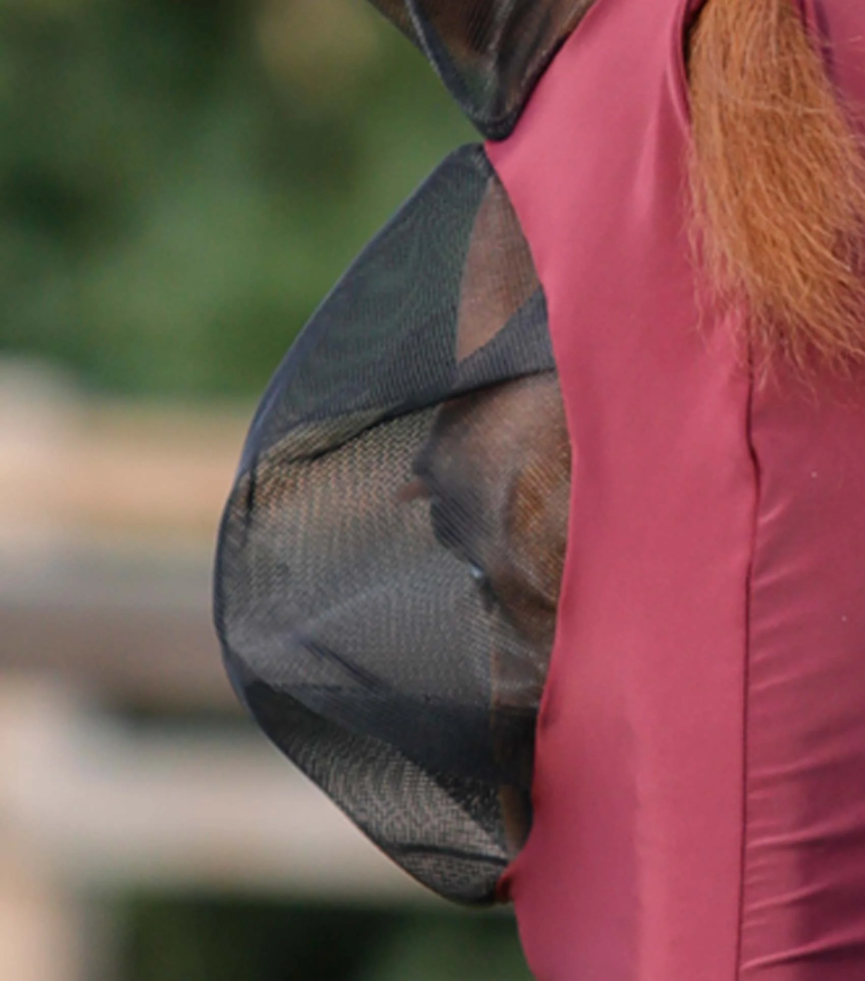 Comfort Tech Lycra Fly Mask Xtra Wine - Image 3