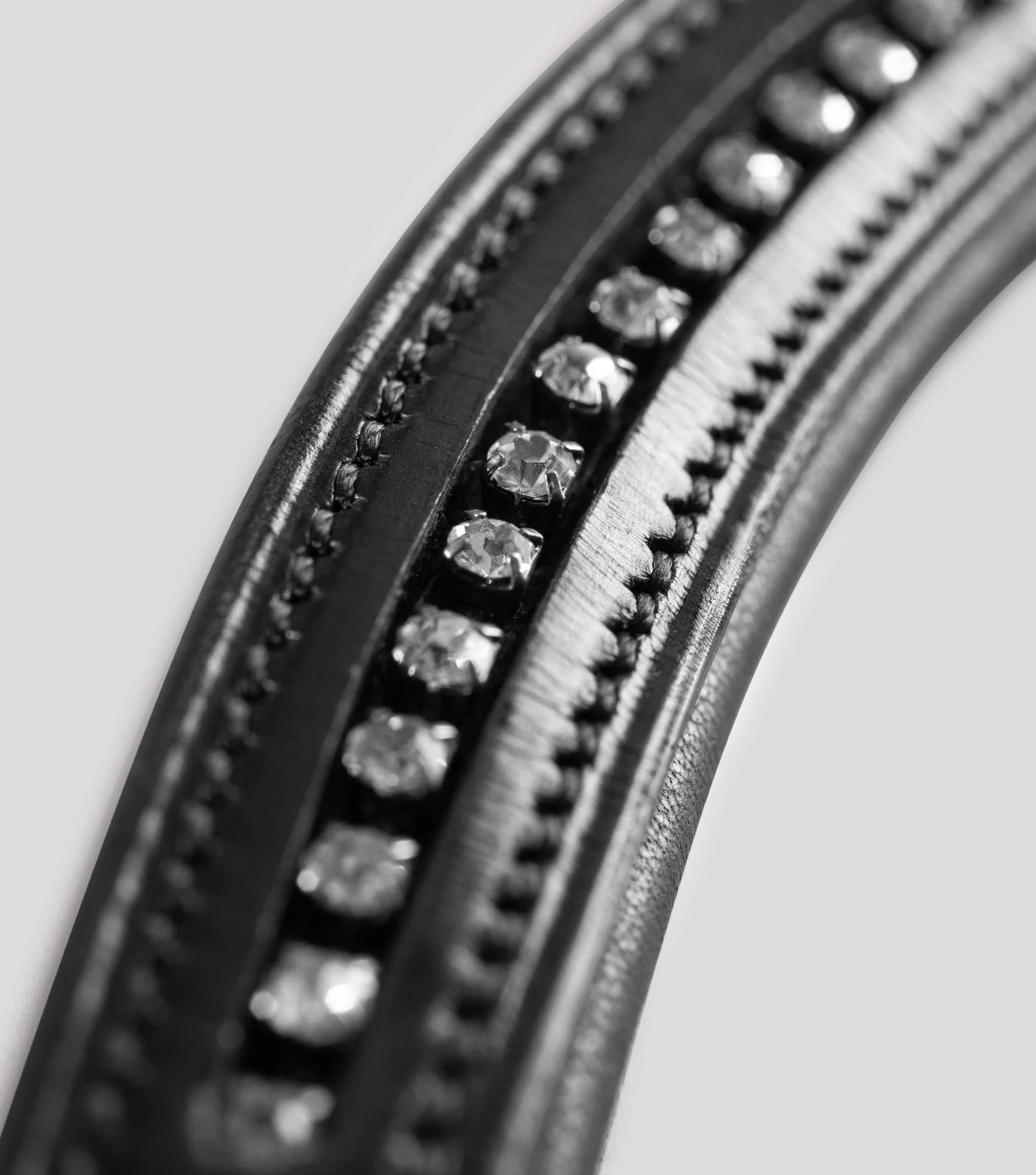 Elaborare Shaped Diamante Browband Black - Image 3