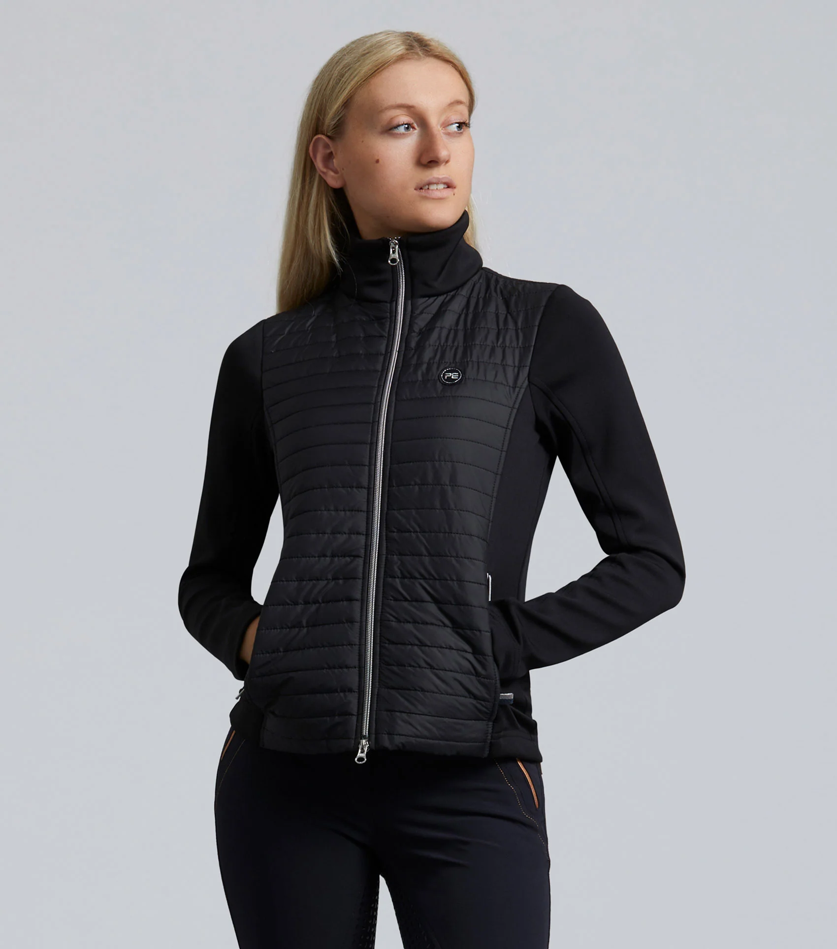 Elena Ladies Hybrid Technical Riding Jacket Black