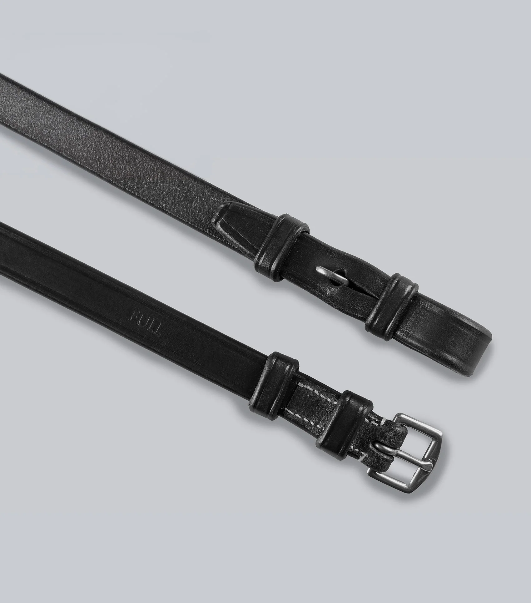 European Leather Cheek Pieces Black - Image 3