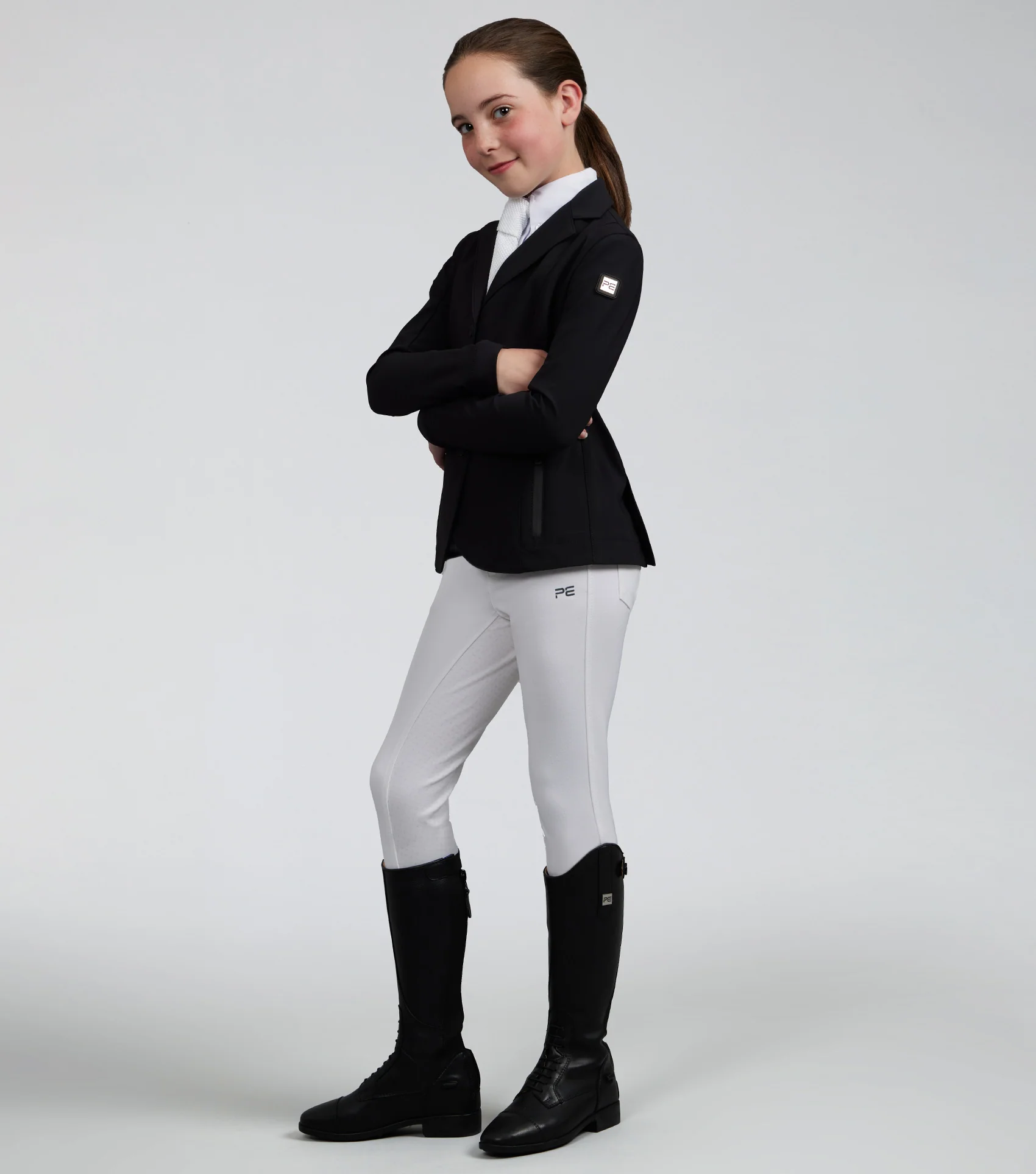 Evinco Girls Competition Jacket Jet Black - Image 2
