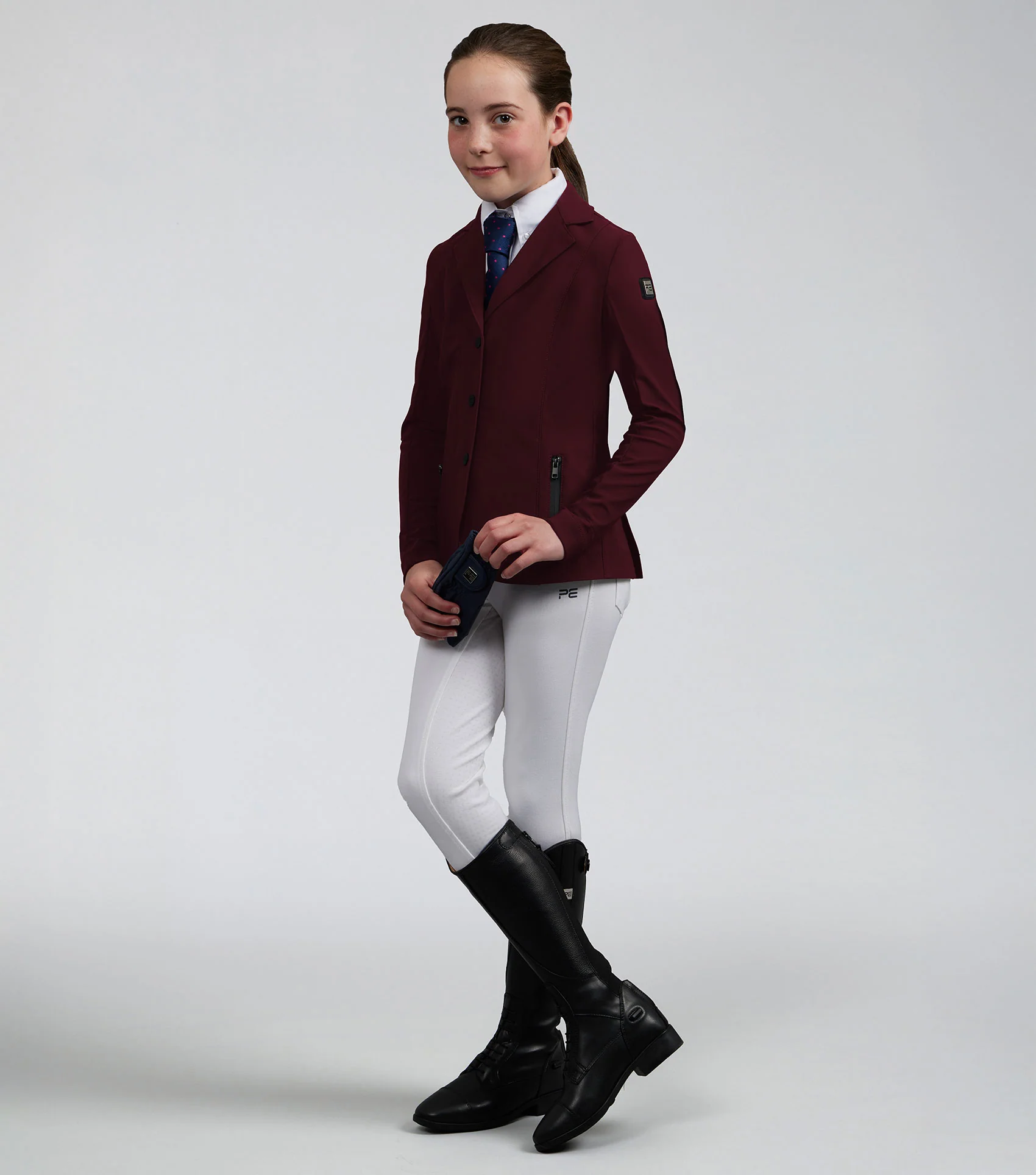 Evinco Girls Competition Jacket Wine - Image 2
