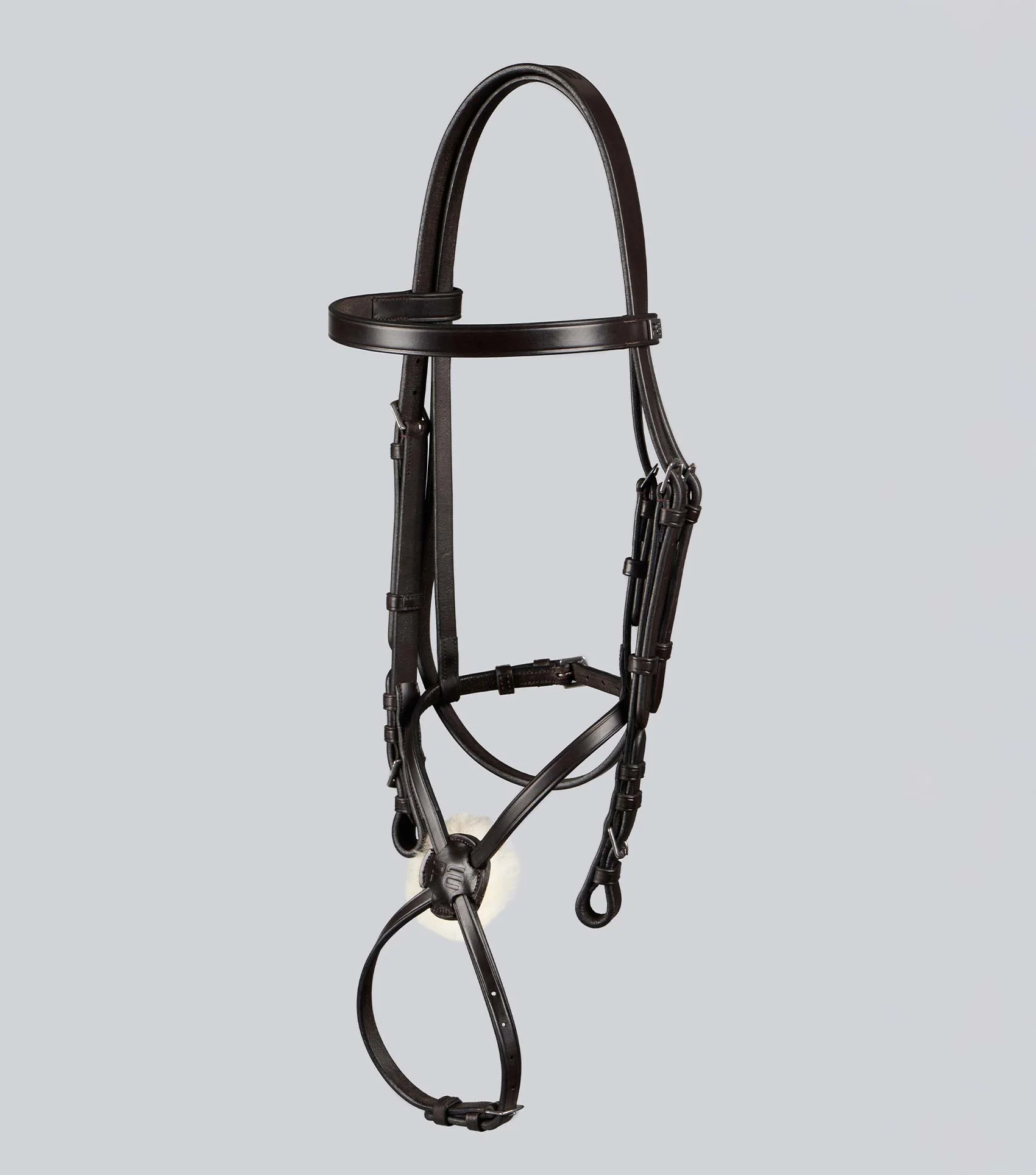 Exercise/Racing Bridle with Grackle Dark Havana