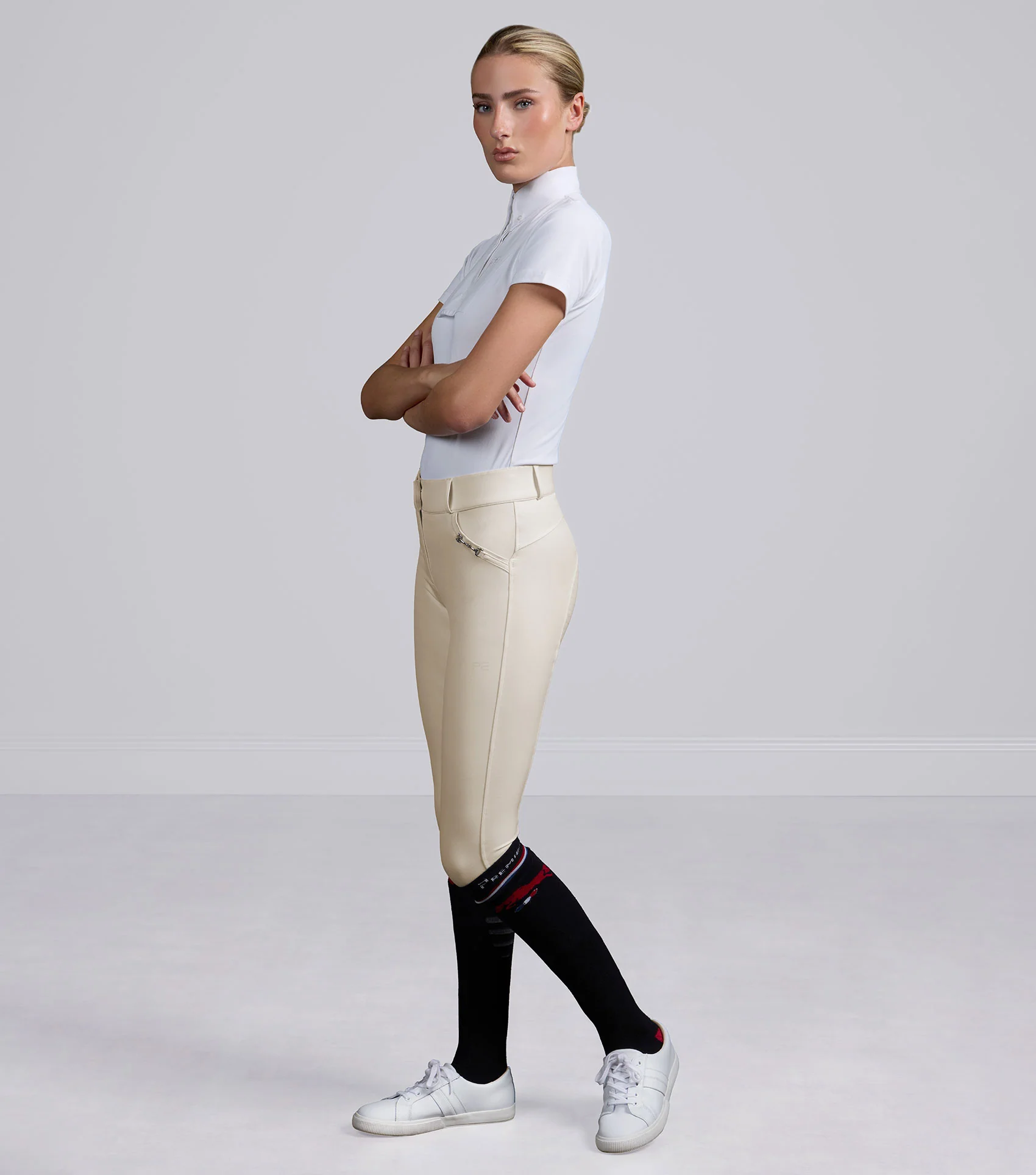 Filetto Womens Gel Full Seat Riding Breeches Vanilla - Image 6