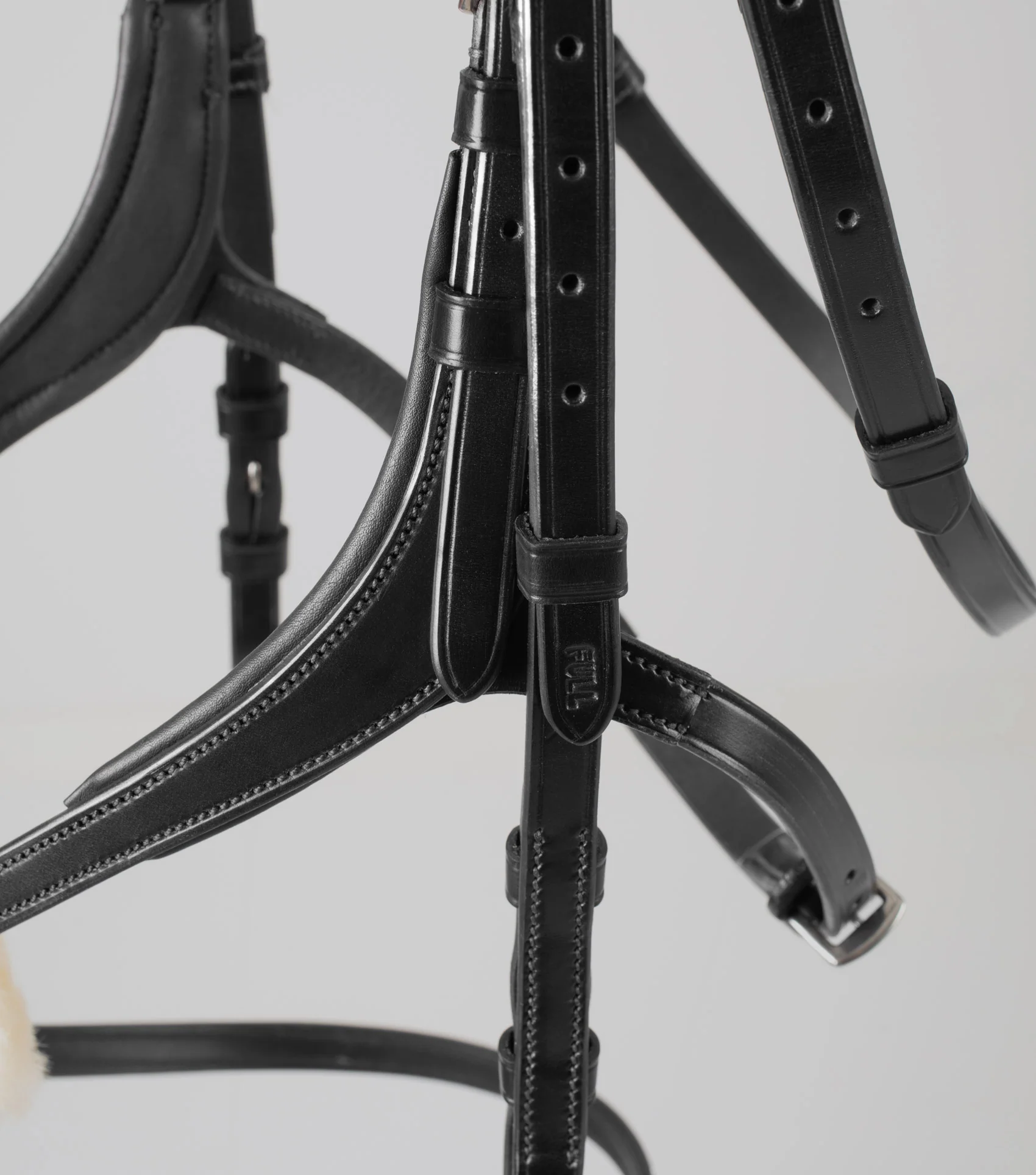 Glorioso Anatomical Grackle Bridle Black - Image 4