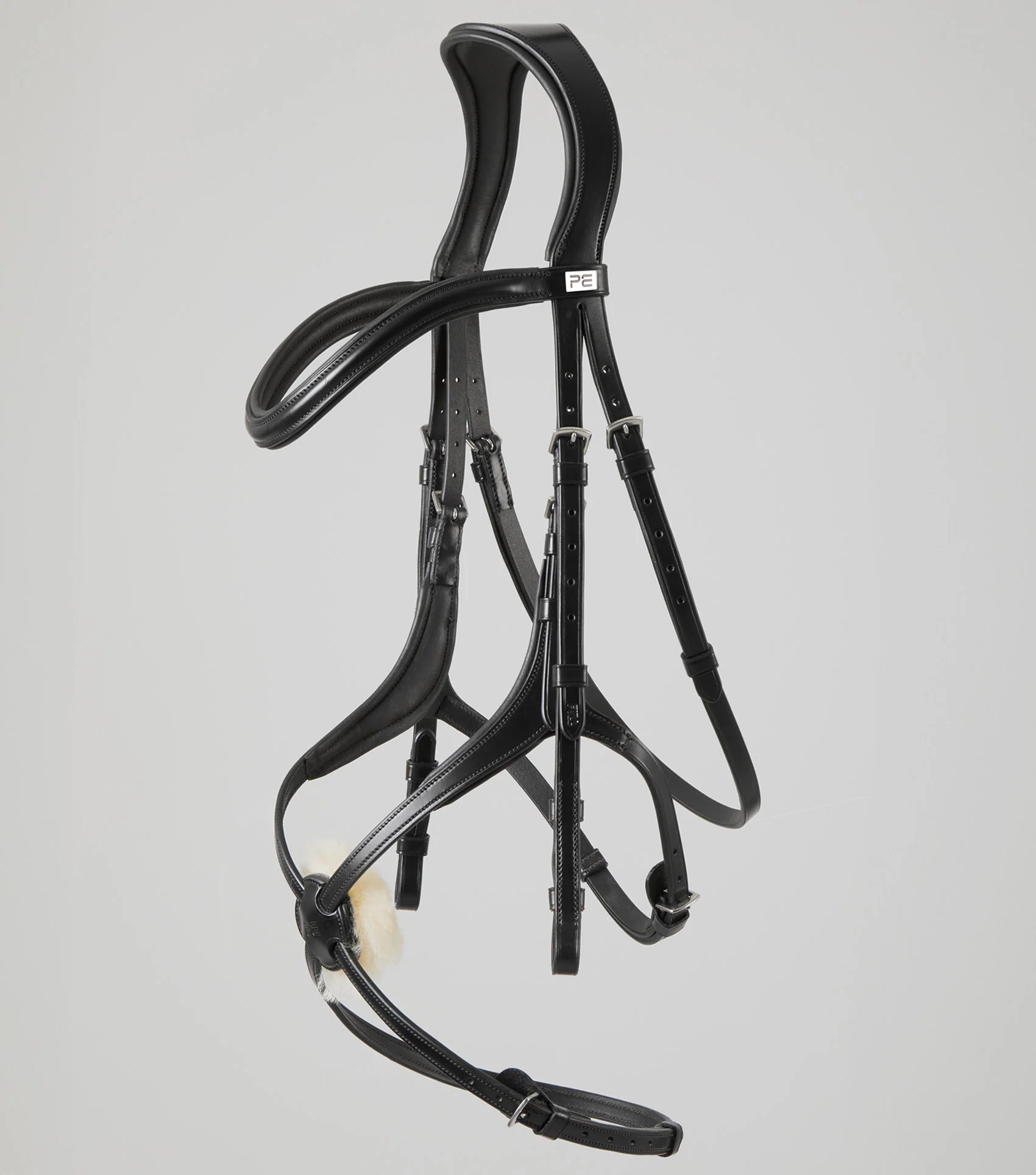 Glorioso Anatomical Grackle Bridle Black - Image 5