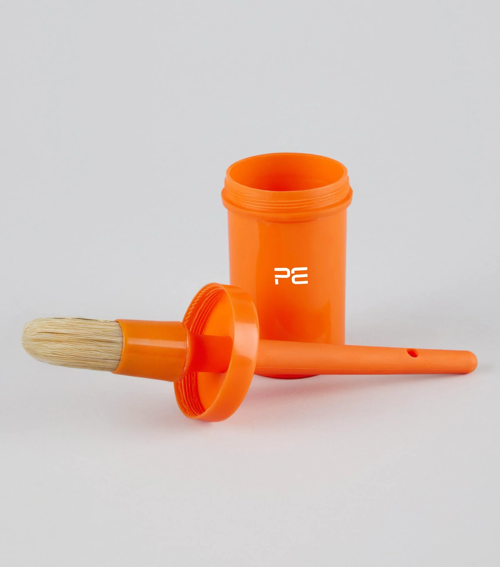 Hoof Oil Brush with Bottle Orange