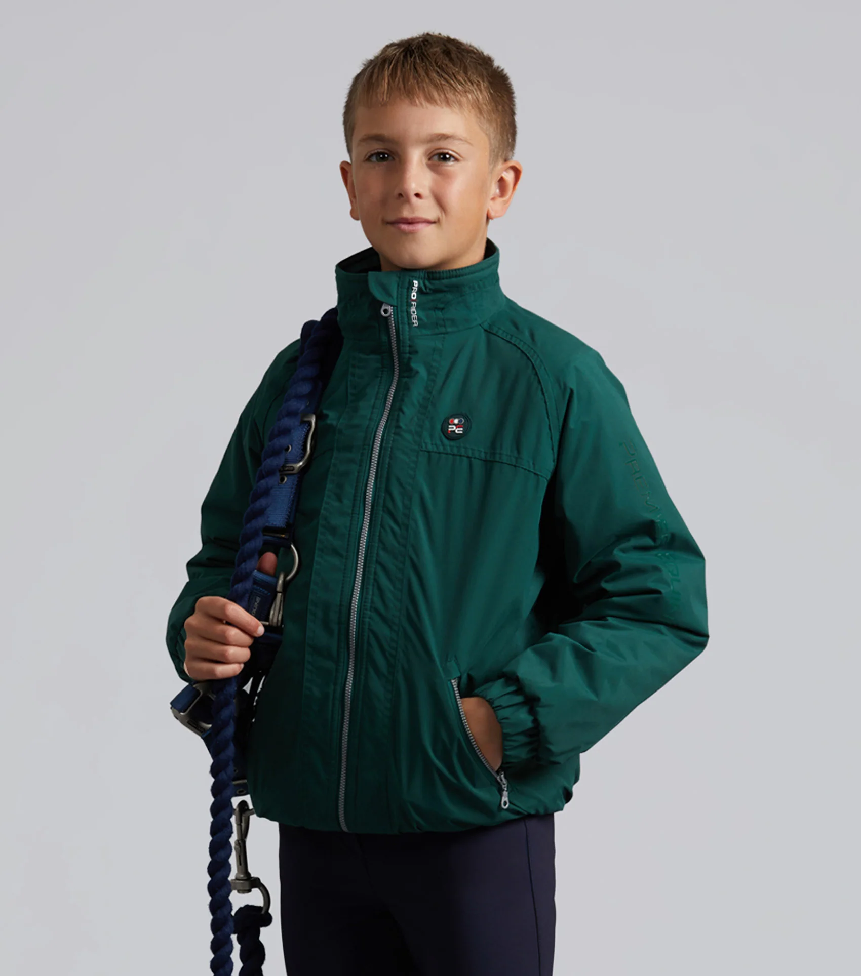 Junior Pro Rider Unisex Riding Jacket Green