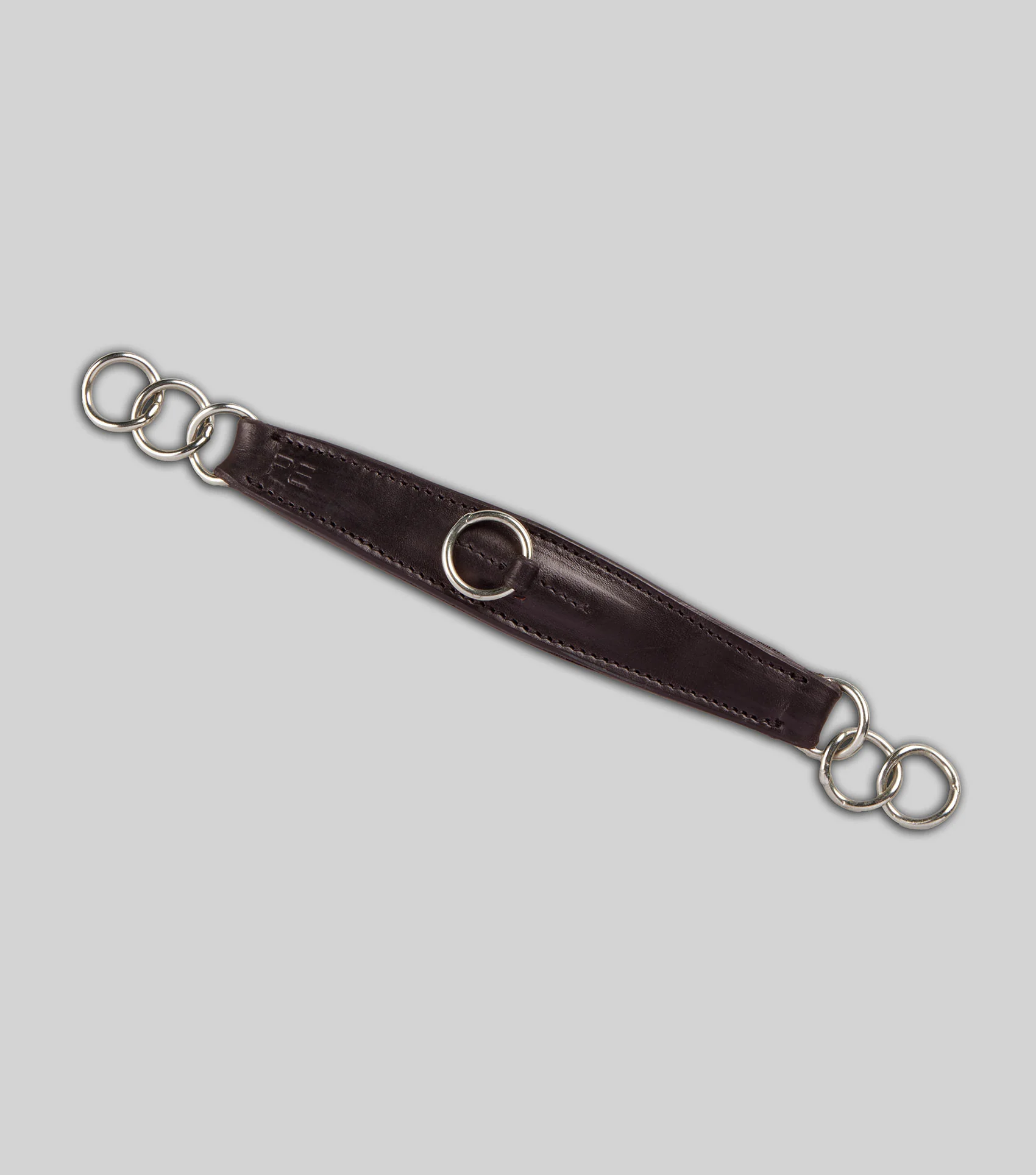 Leather Curb Strap Dark Havana