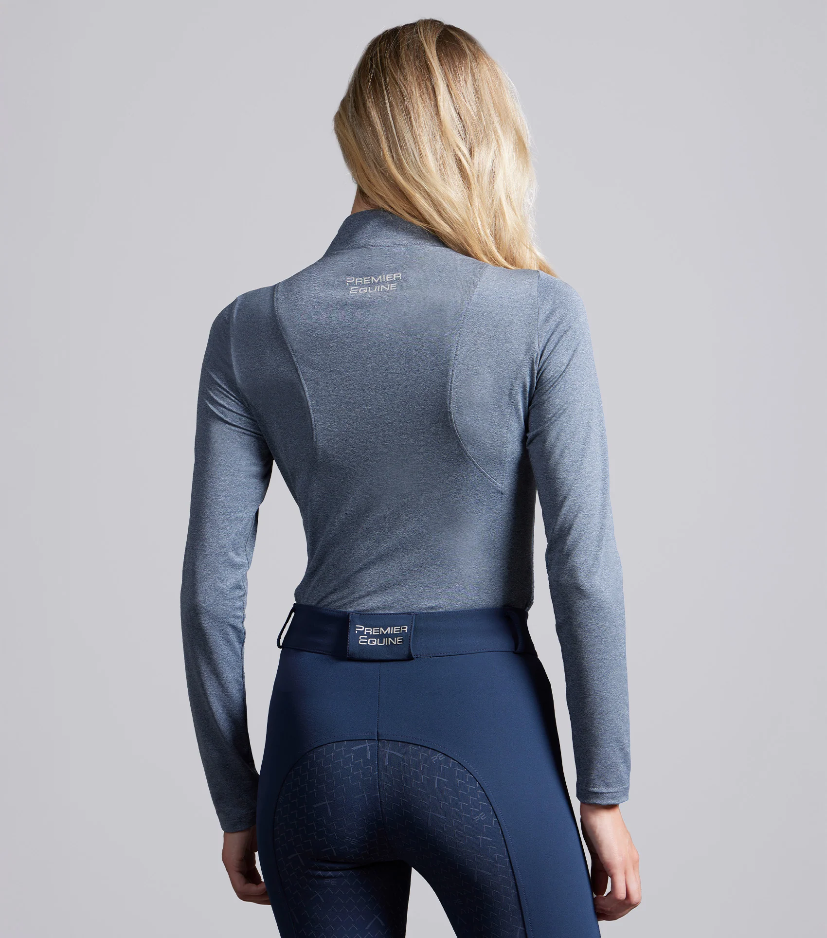 SALE - Leora Womens Long Sleeve Base Layer Blue - Image 2