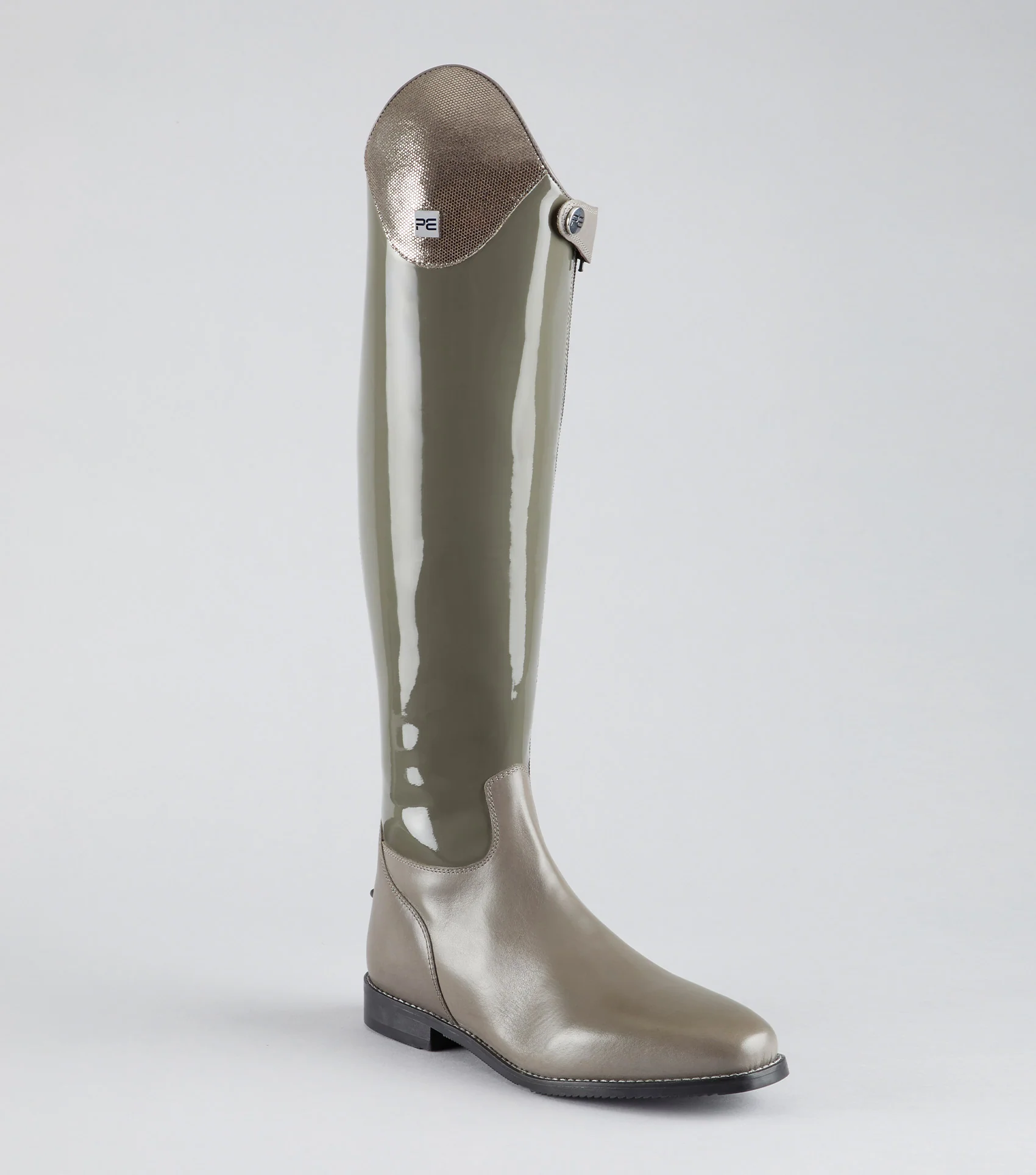 Levade Womens Leather Dressage Tall Riding Boots Grey