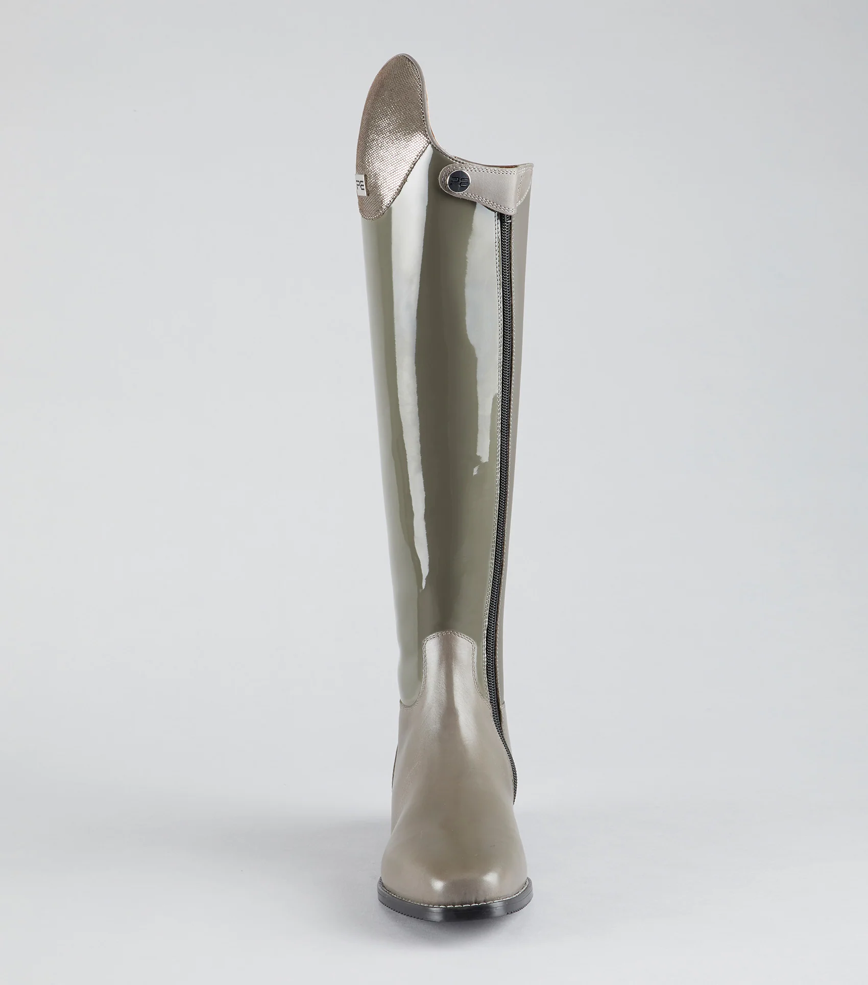 Levade Womens Leather Dressage Tall Riding Boots Grey - Image 2
