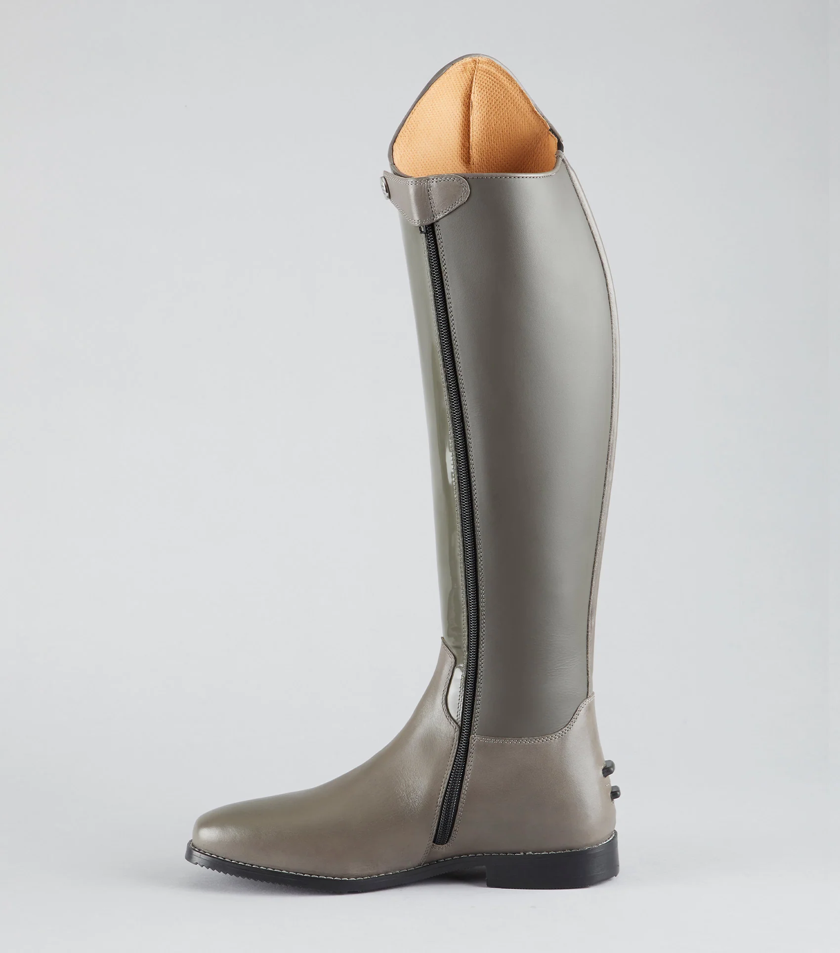 Levade Womens Leather Dressage Tall Riding Boots Grey - Image 4