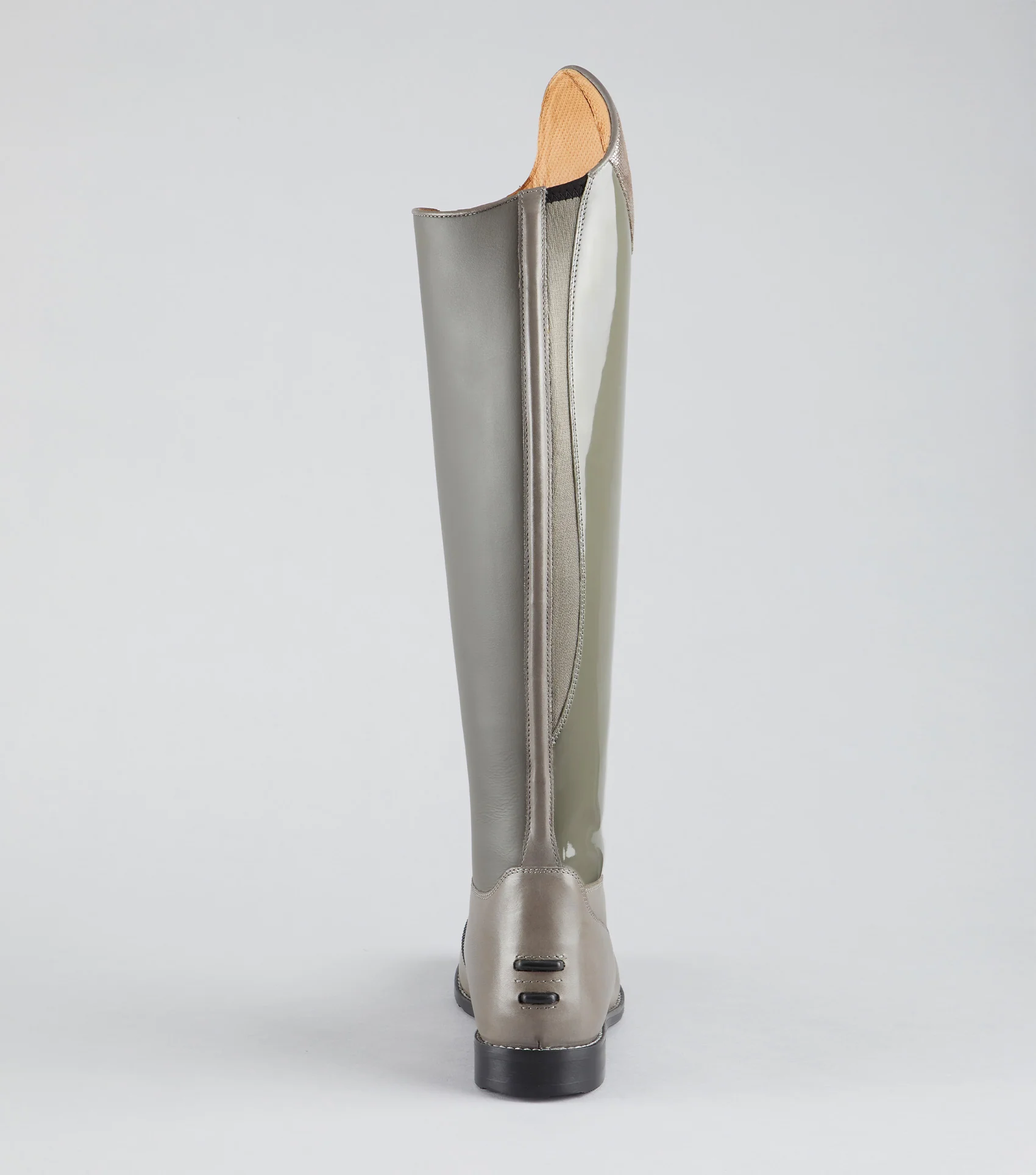 Levade Womens Leather Dressage Tall Riding Boots Grey - Image 5