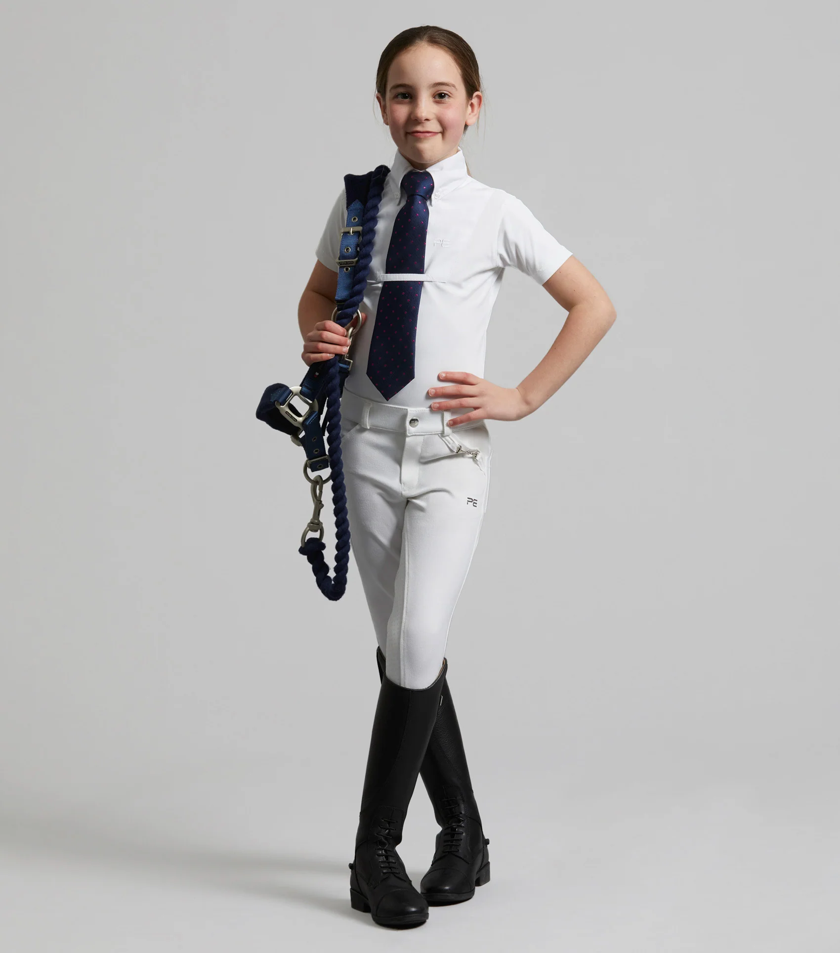 Luciana Girls Short Sleeve Show Shirt White - Image 2