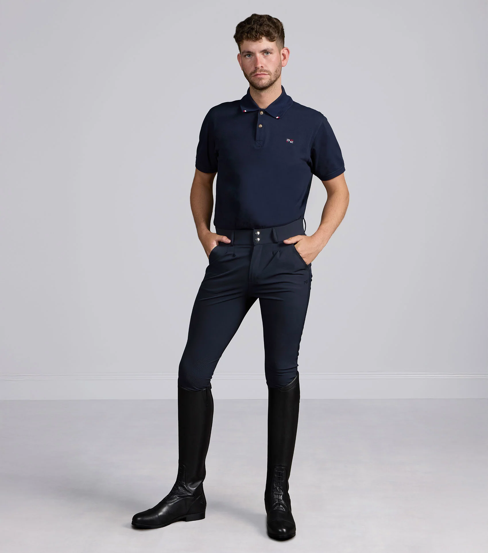 Ludis Men's Gel Knee Riding Breeches Navy