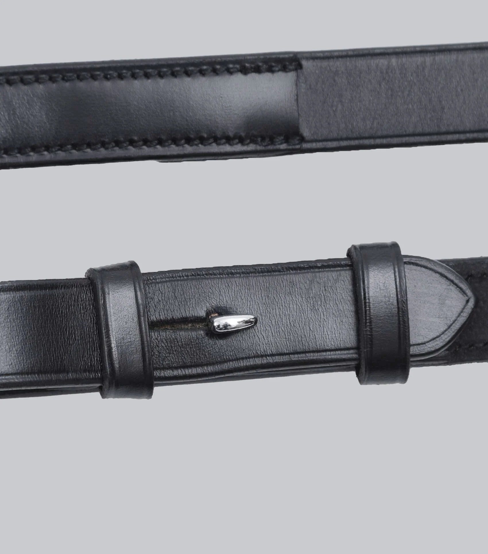 Luigi Plain Leather Reins Black - Image 6