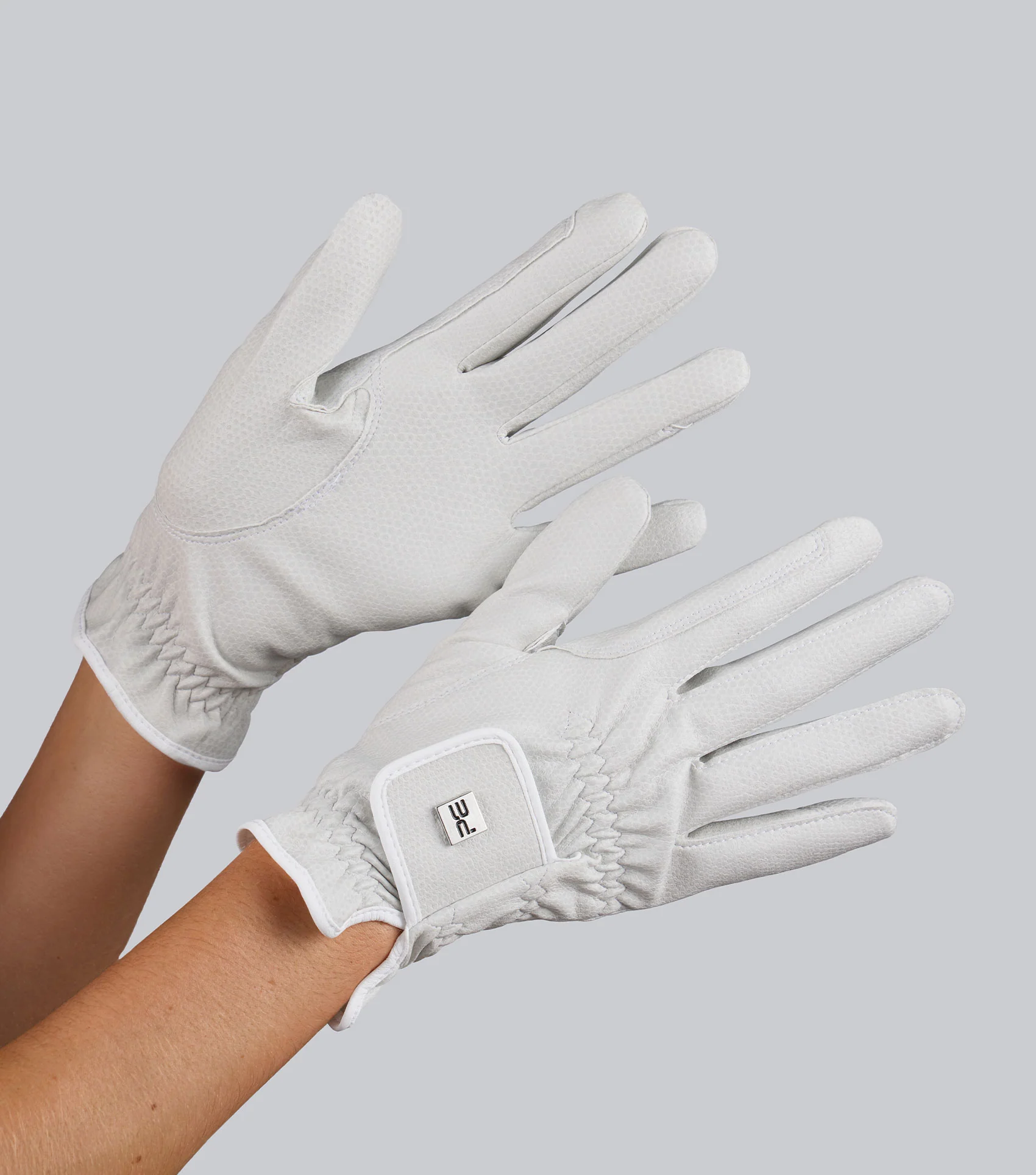 Metaro Competition Riding Gloves White