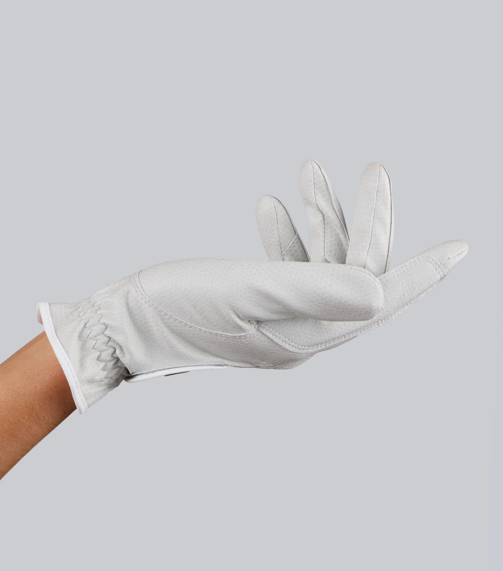 Metaro Competition Riding Gloves White - Image 4