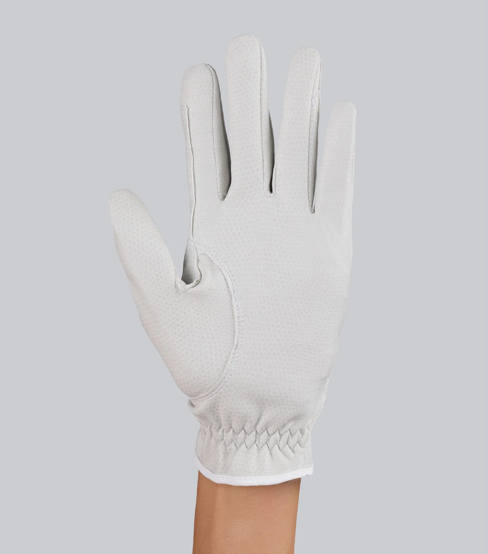 Metaro Competition Riding Gloves White - Image 6