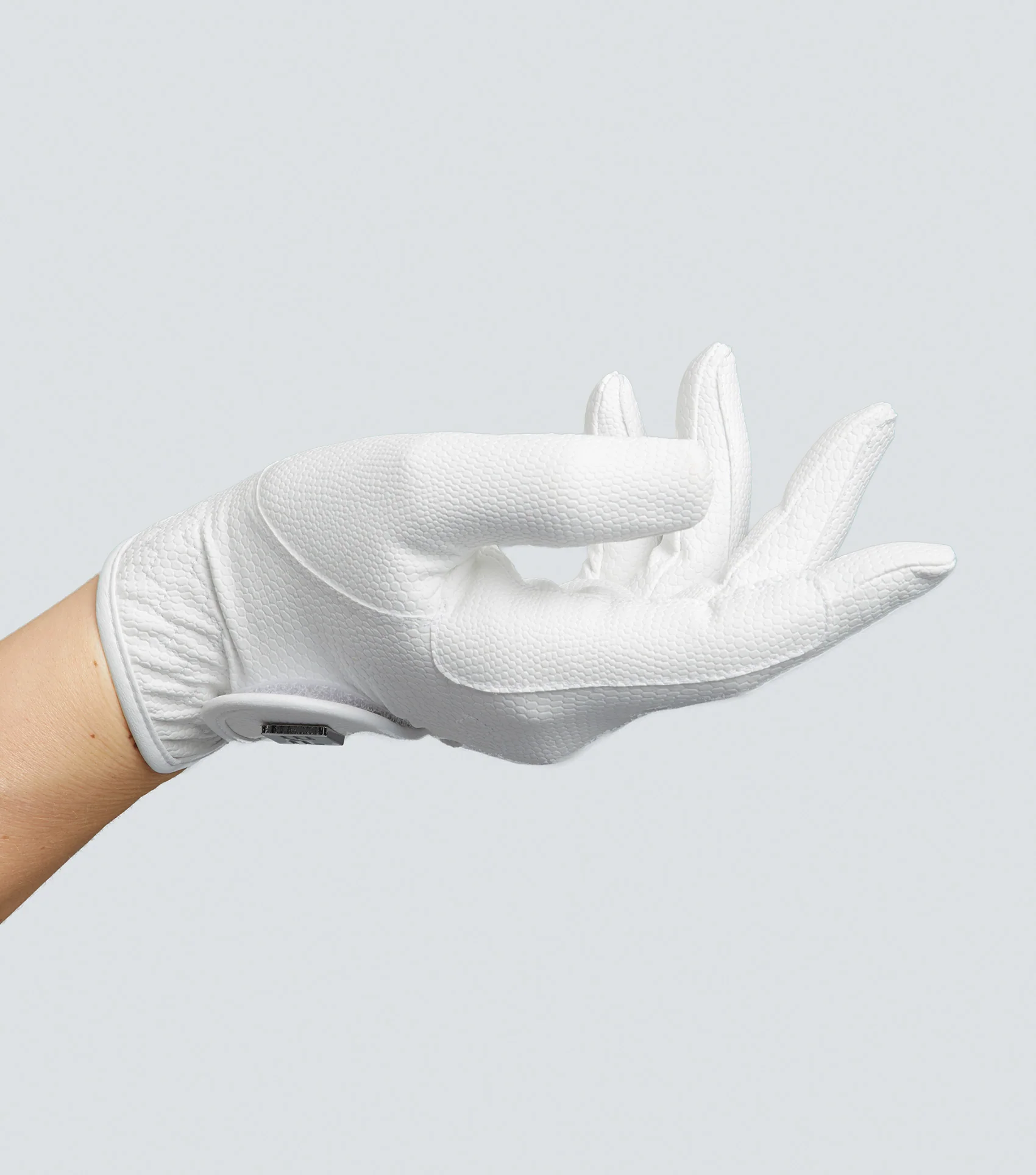 SALE Metaro Ladies Competition Riding Gloves White - Image 2