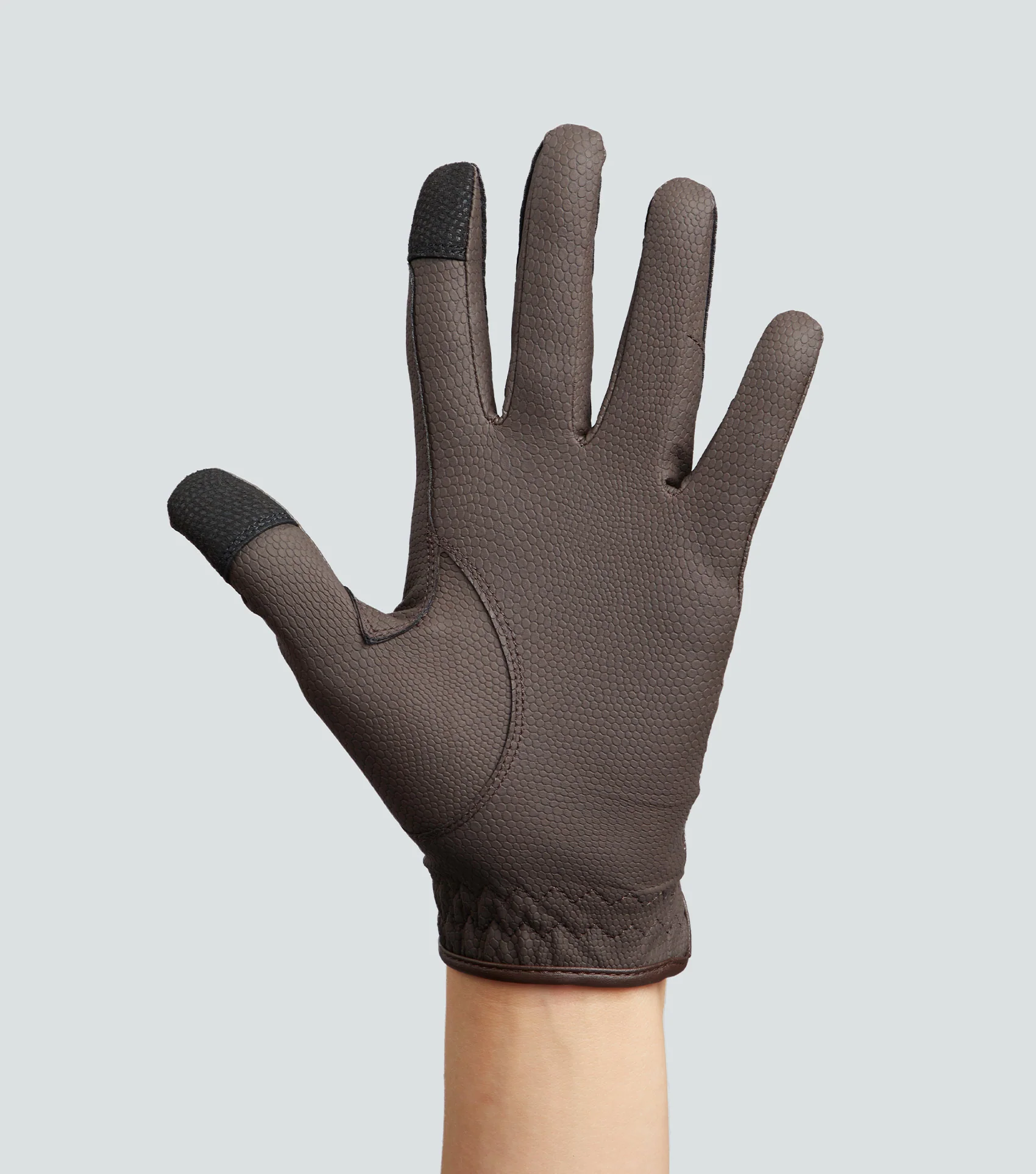 SALE Metaro Ladies Riding Gloves Brown - Image 6
