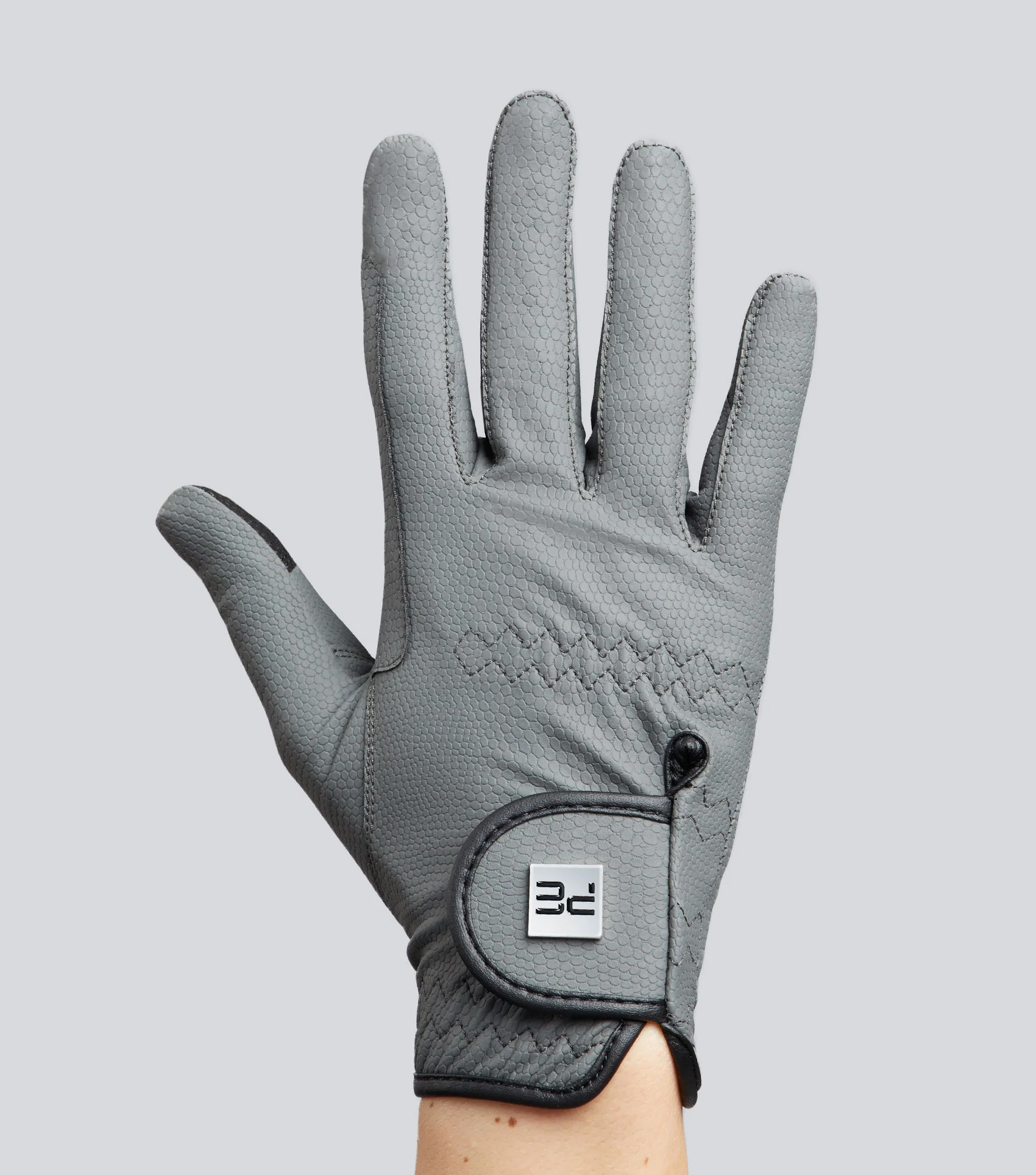 SALE Metaro Ladies Riding Gloves Grey - Image 5