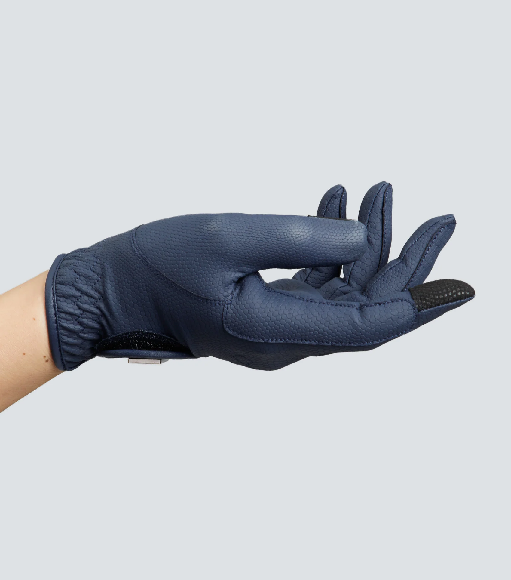 SALE Metaro Ladies Riding Gloves Navy - Image 4