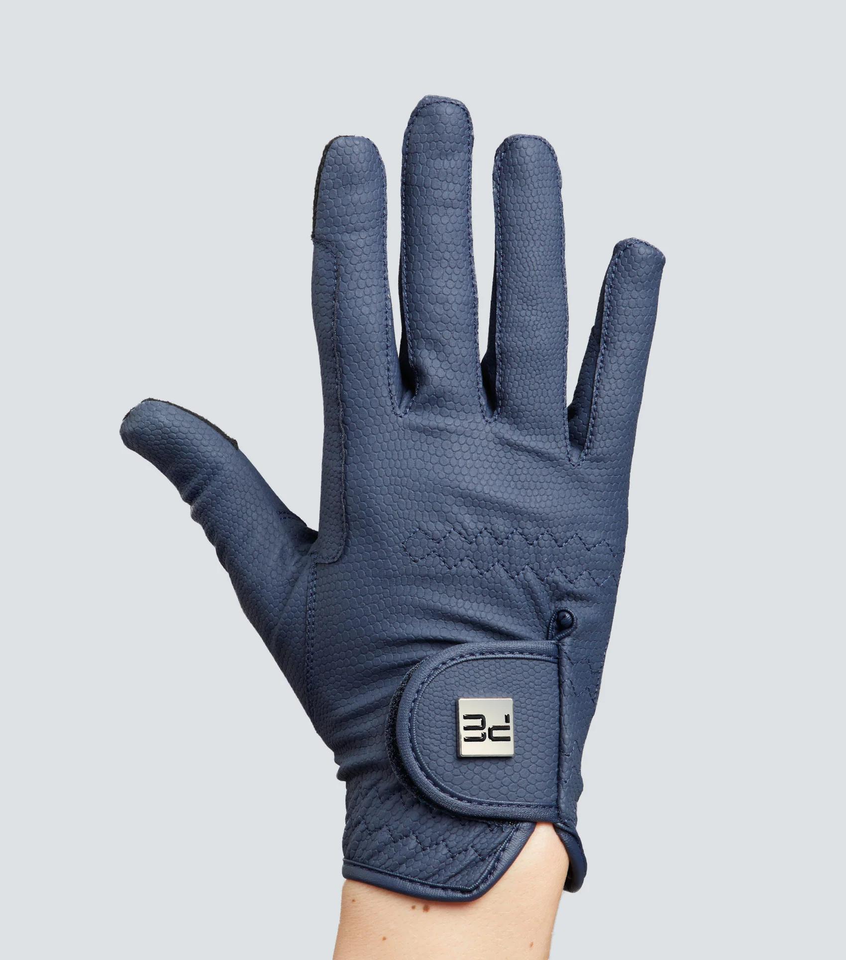 SALE Metaro Ladies Riding Gloves Navy - Image 5