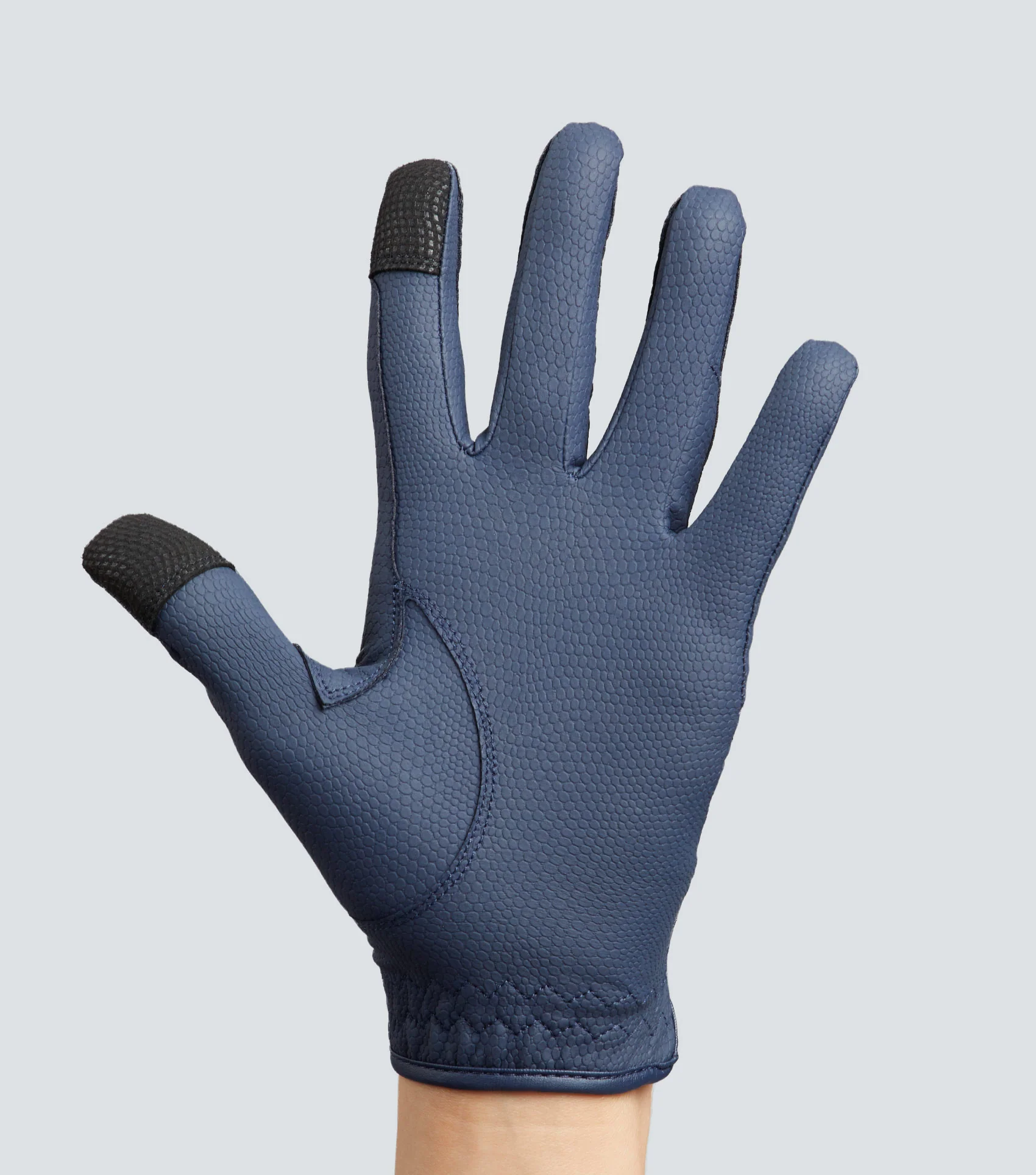 SALE Metaro Ladies Riding Gloves Navy - Image 6