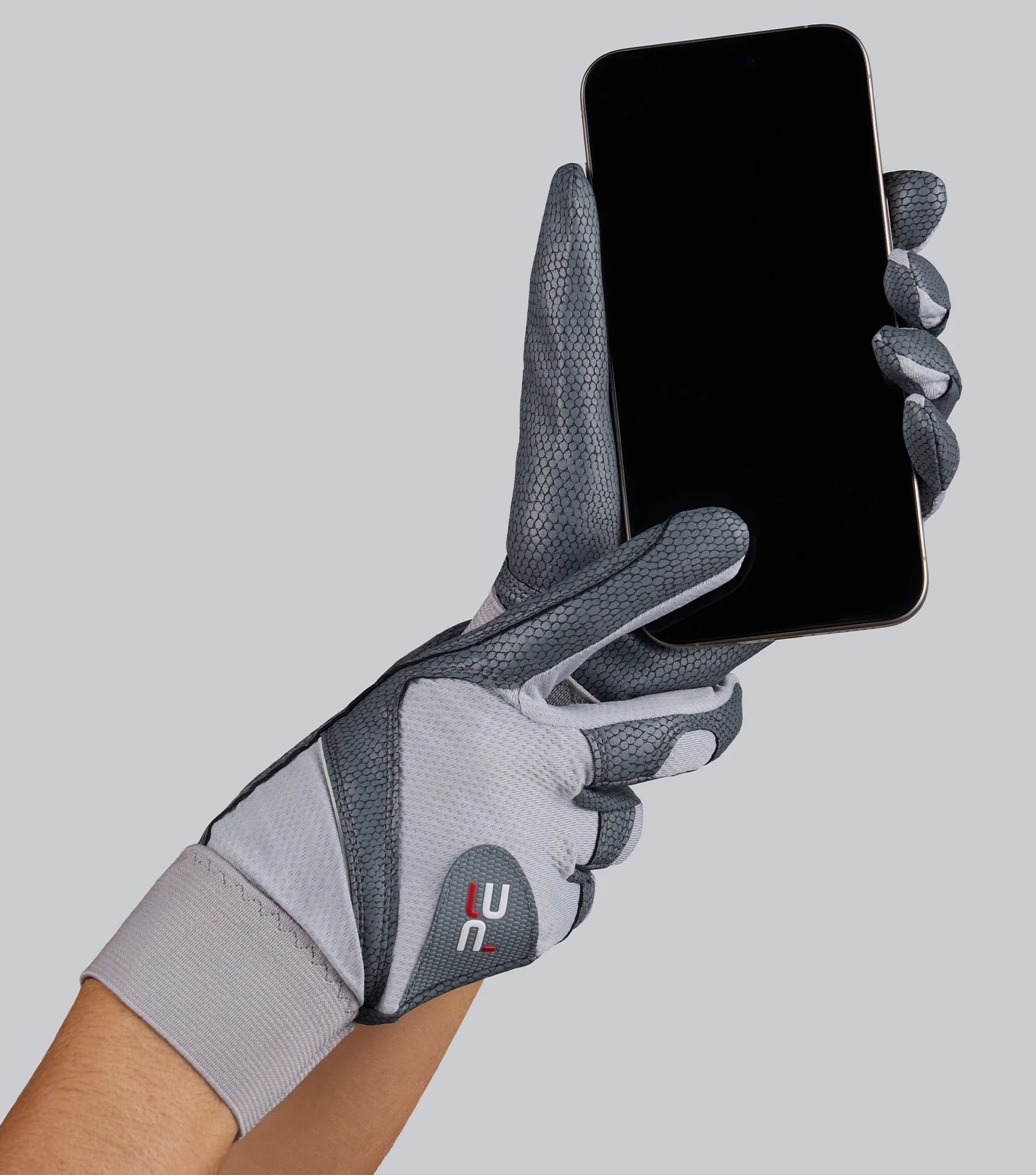 Nexa Riding Gloves Grey - Image 2