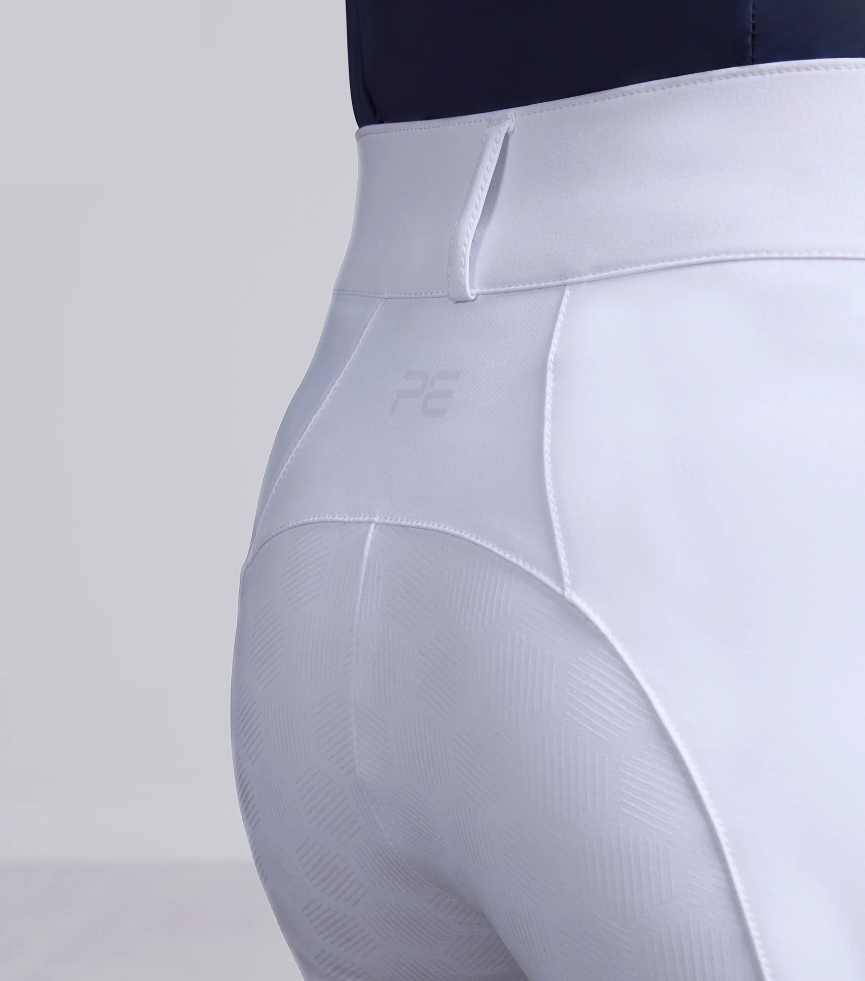 SALE - Ofena Womens Full Seat Competition Riding Breeches White - Image 2