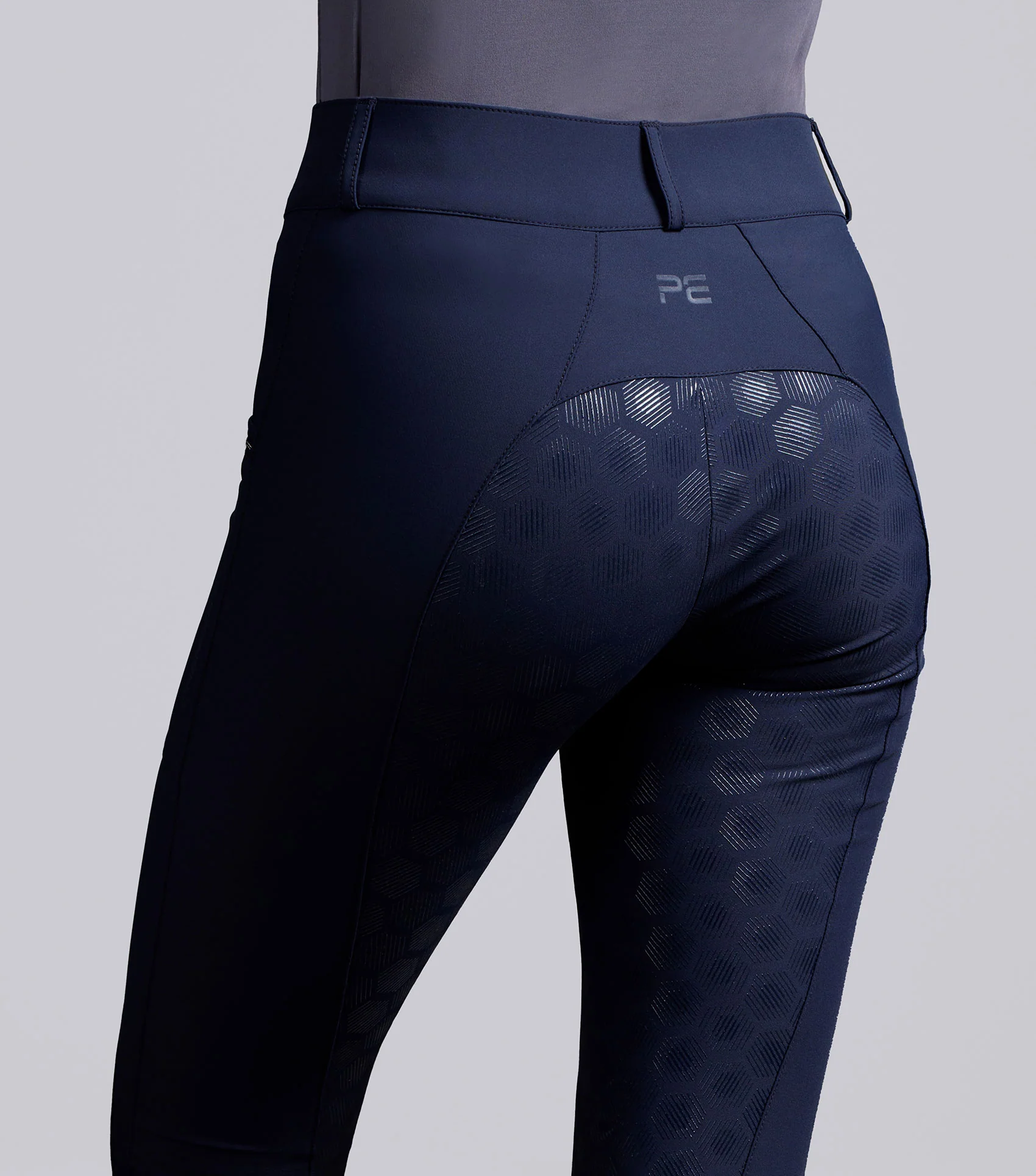 SALE - Ofena Womens Full Seat Riding Breeches Navy - Image 3