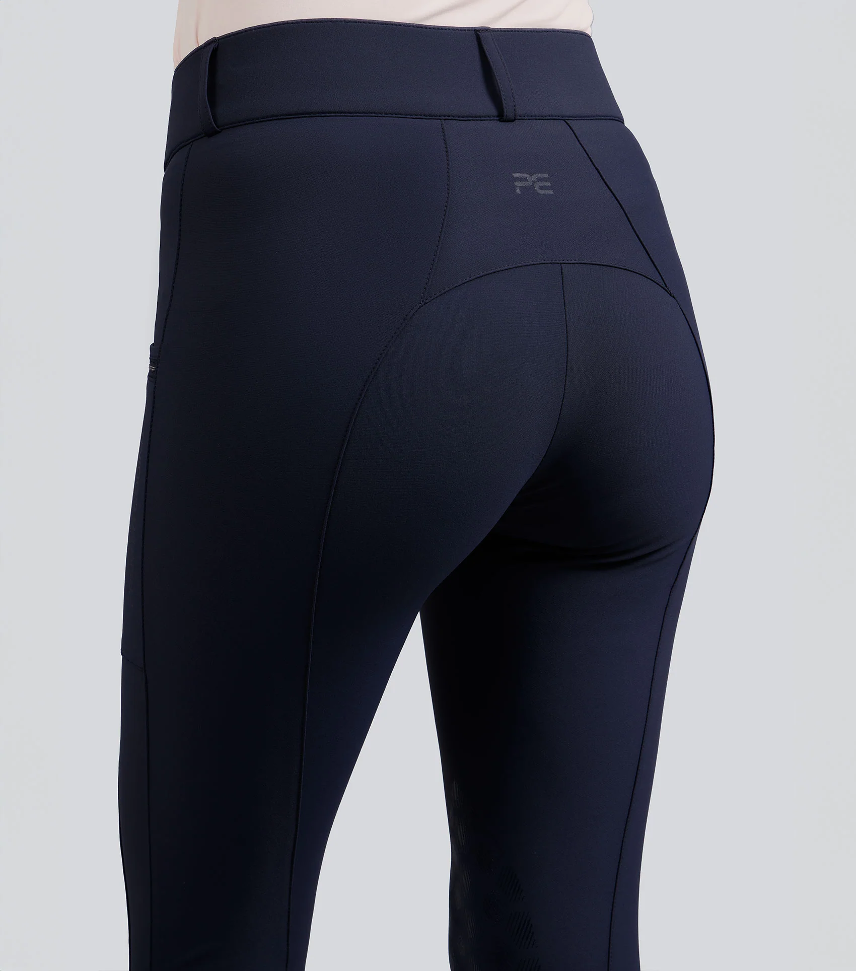 SALE - Ofena Womens Gel Knee Riding Breeches Navy - Image 2