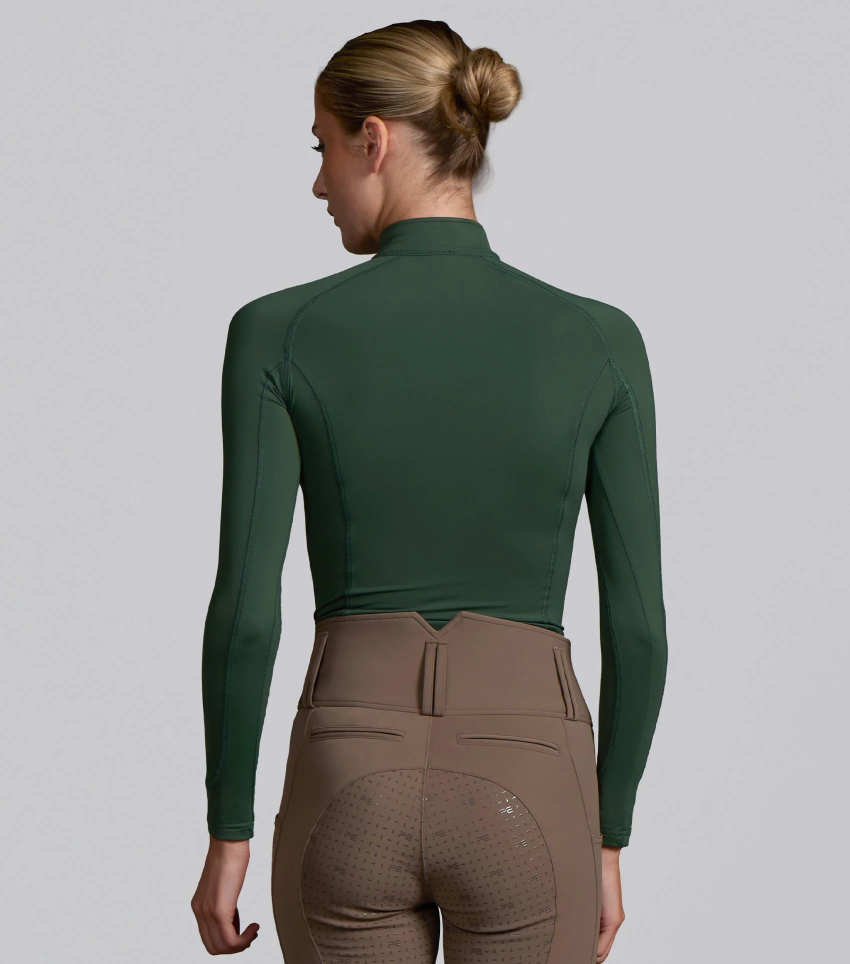Ombretta Ladies Technical Riding Top Green - Image 5